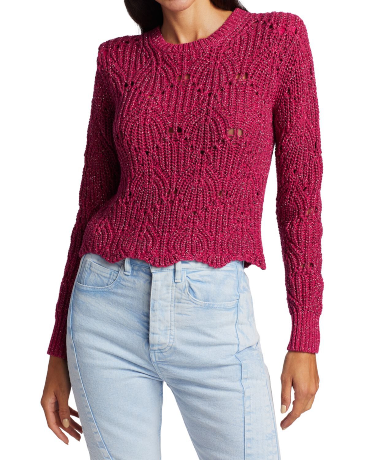 Aryna вязаный свитер с фестонами IRO