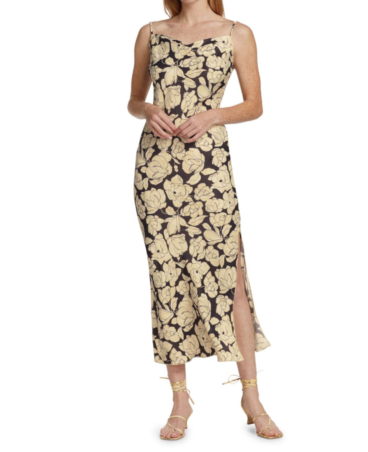Платье-комбинация Willow с цветочным принтом Nanushka