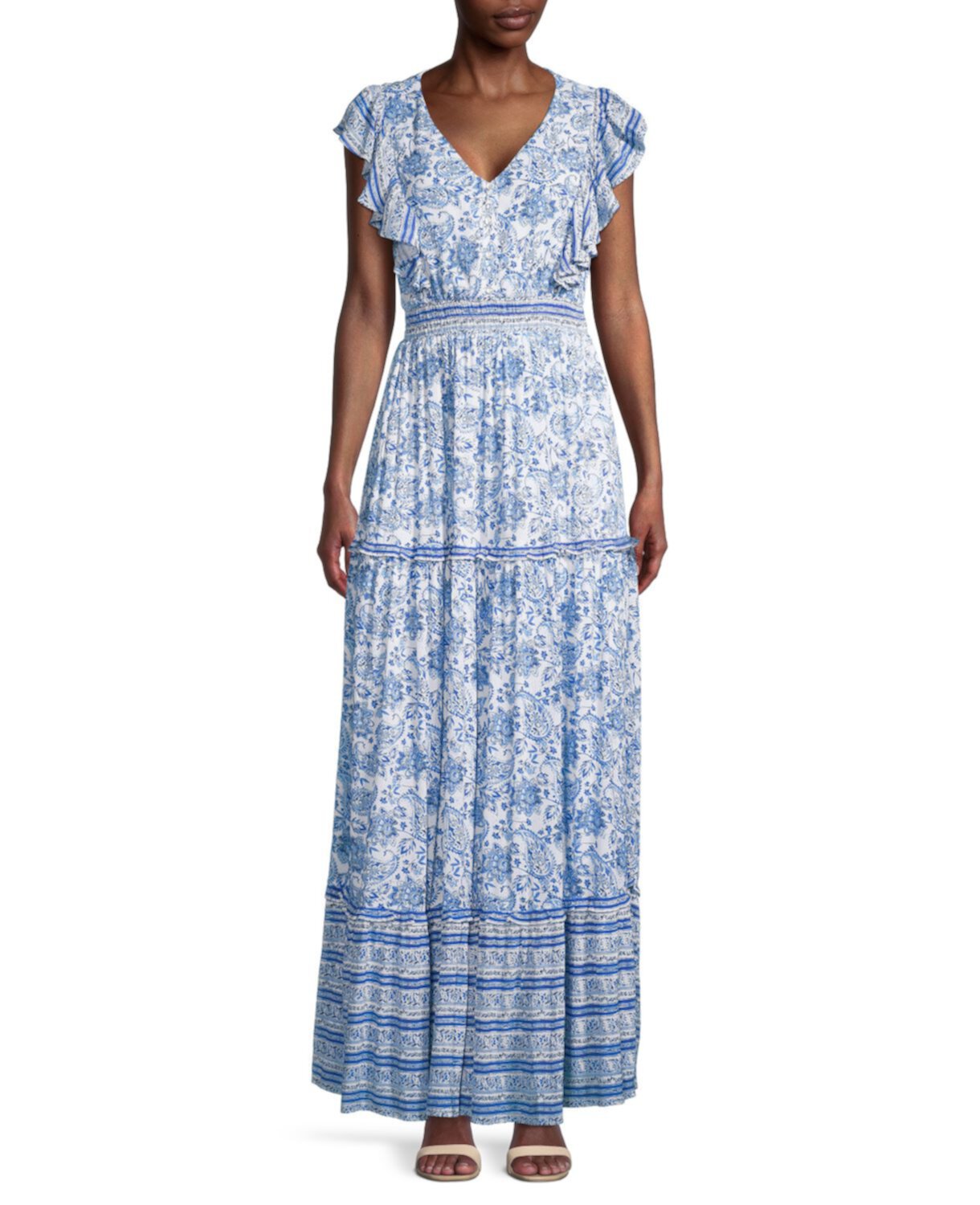 Платье макси с цветочным принтом Celina Moon