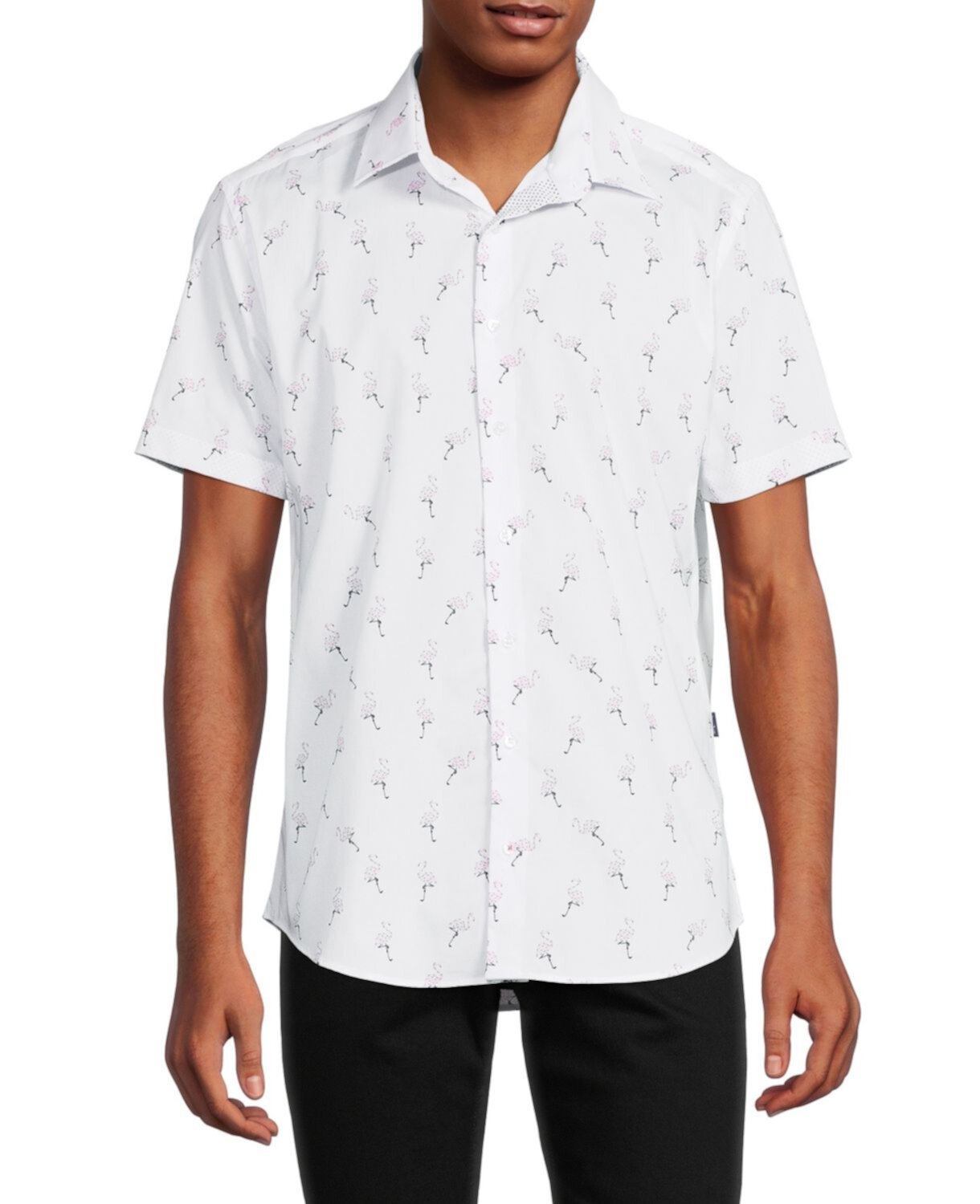 Рубашка на пуговицах с короткими рукавами Flamingo Stone Rose