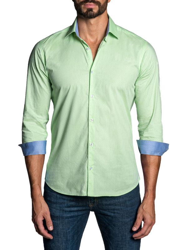 Текстурированная рубашка с длинными рукавами Jared Lang