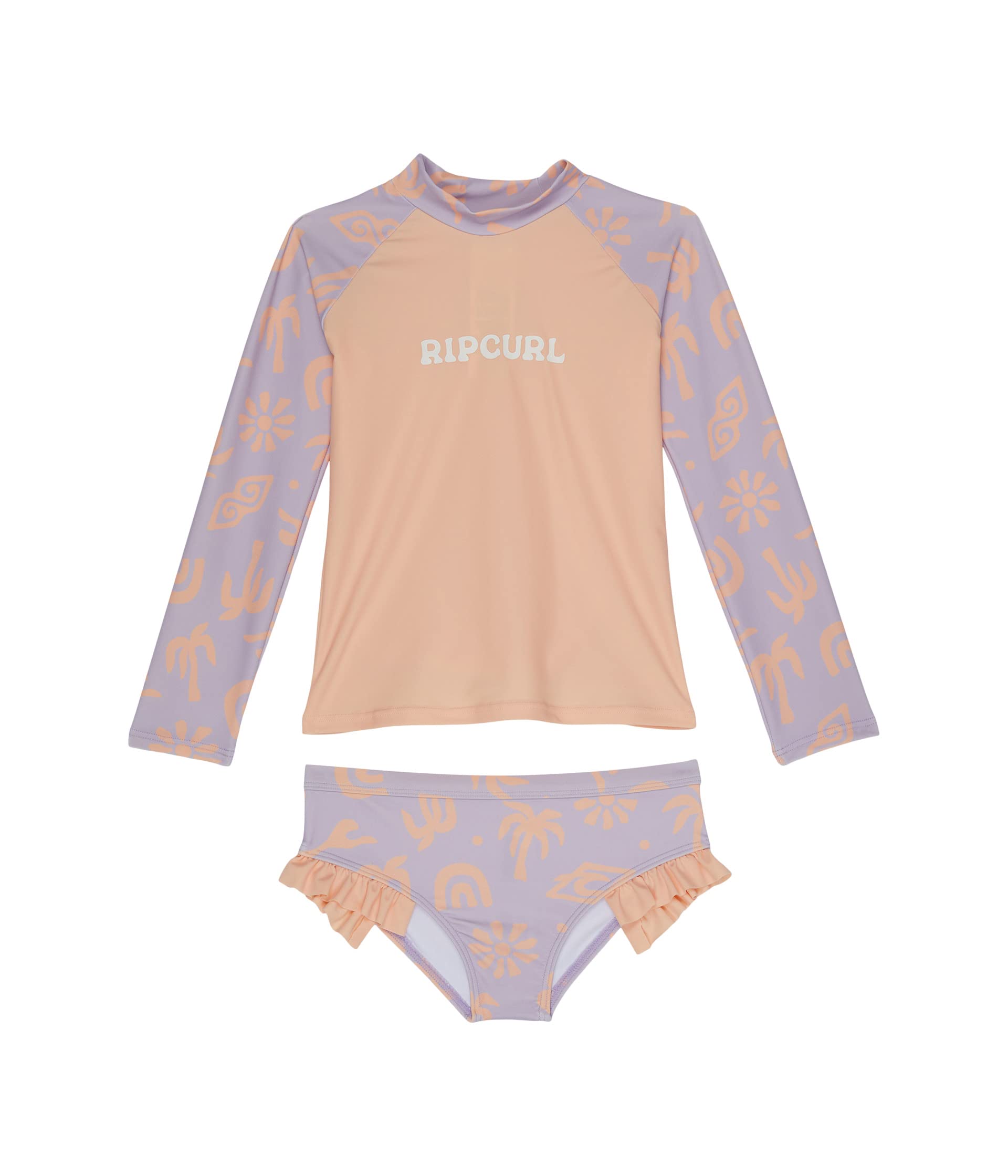 Комплект с длинным рукавом Low Tide UV для мальчиков и девочек Rip Curl Kids с защитой UPF50+ Rip Curl Kids