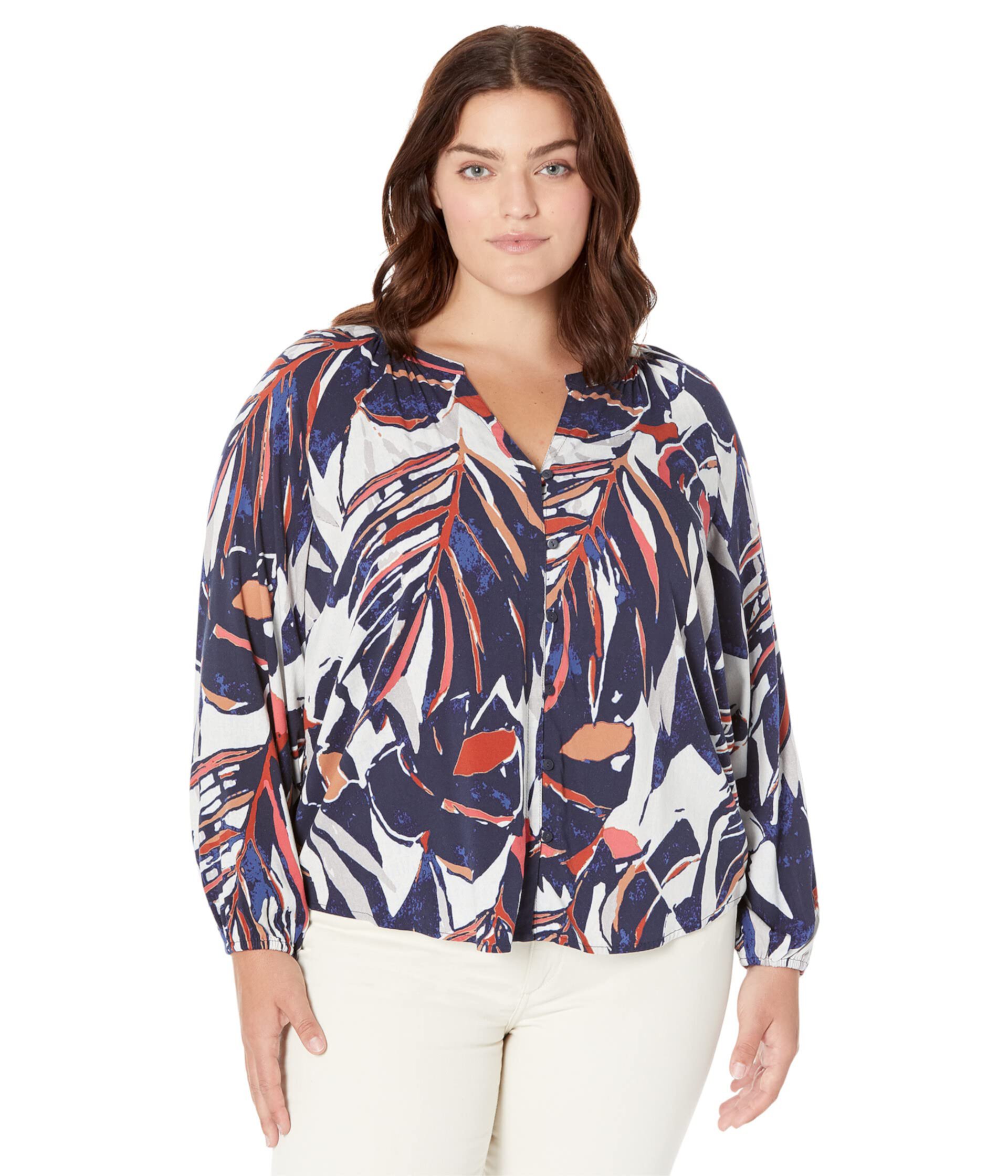 Plus Size Seaside Shade Shirt Nic+Zoe