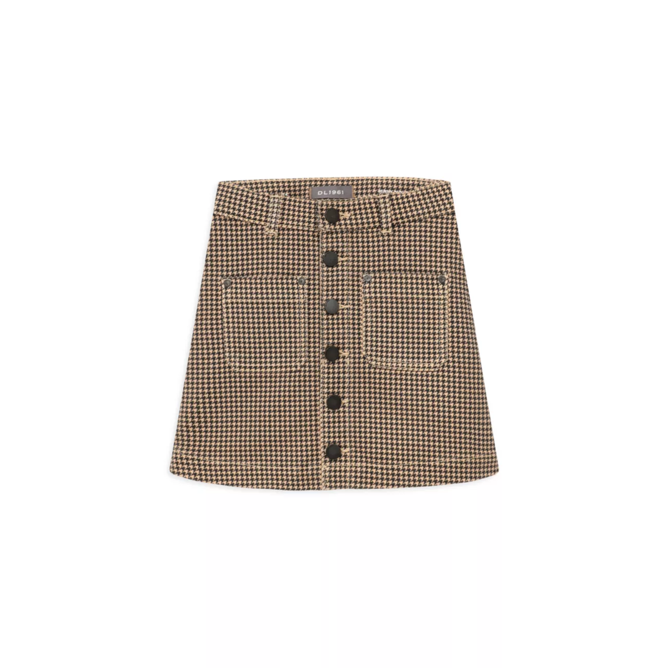 Мини-юбка с узором «гусиные лапки» для маленькой девочки Jenny DL1961