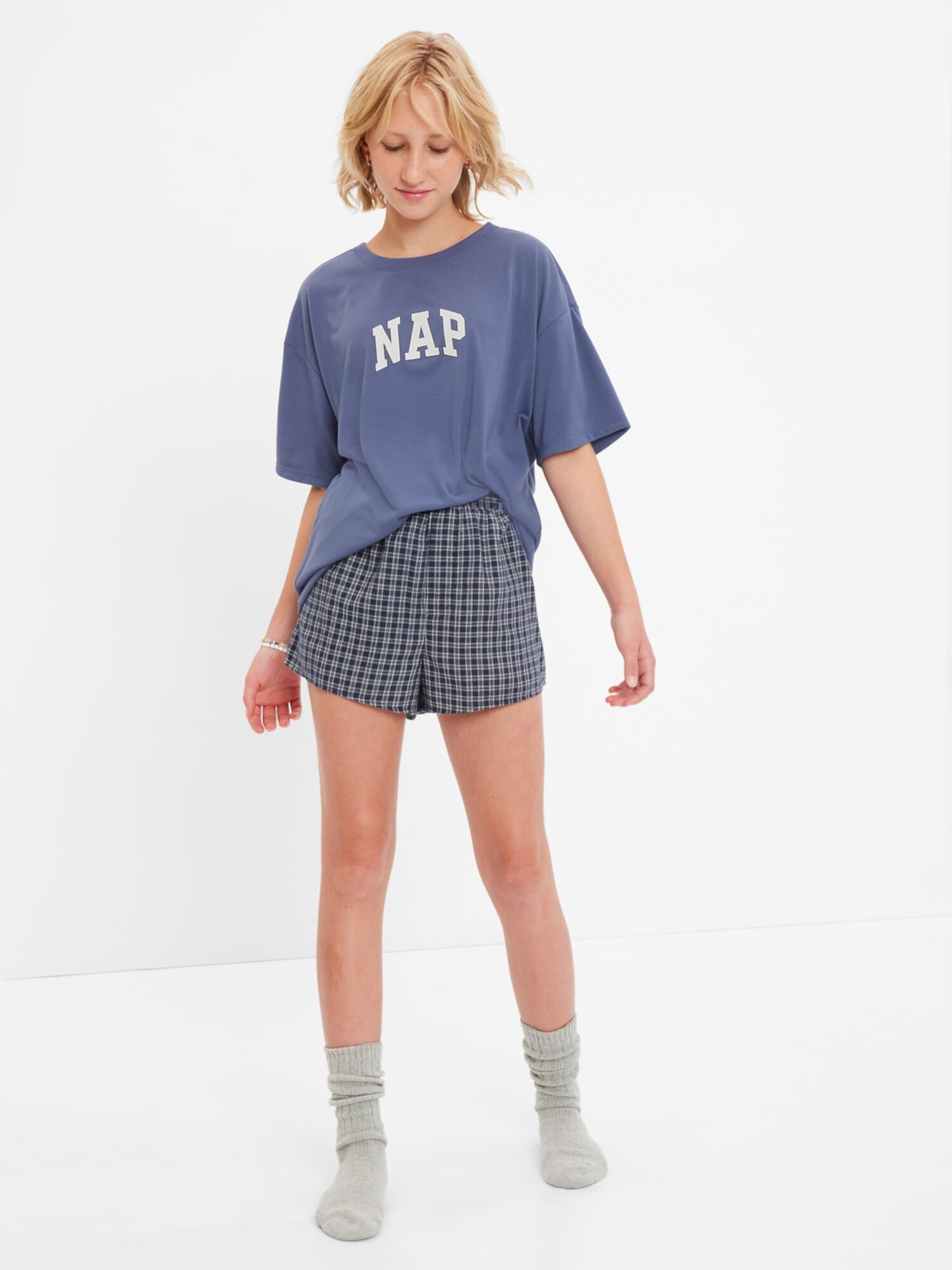 Подростковый комплект пижамных шорт из 100% переработанного материала Gap