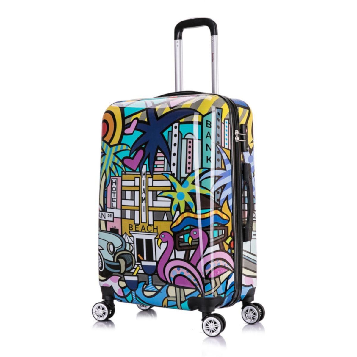 InUSA печатает 24-дюймовый чемодан Spinner Hardside в Майами INUSA