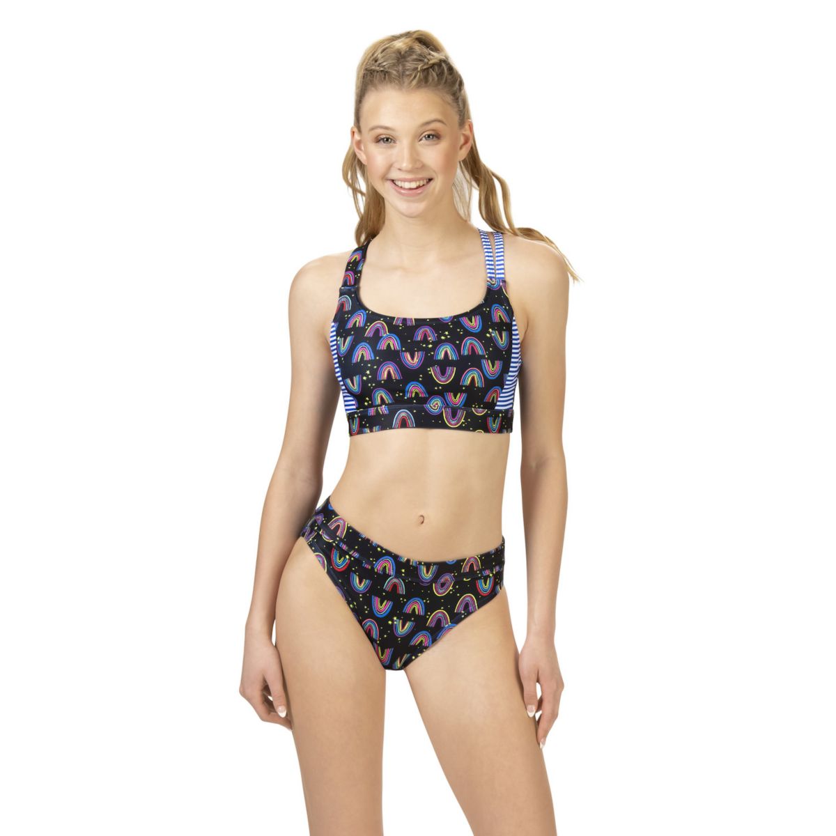 Женская Топы для плавания Dolfin Uglies Print Ассиметричный Комплект из 2-х Частей Dolfin