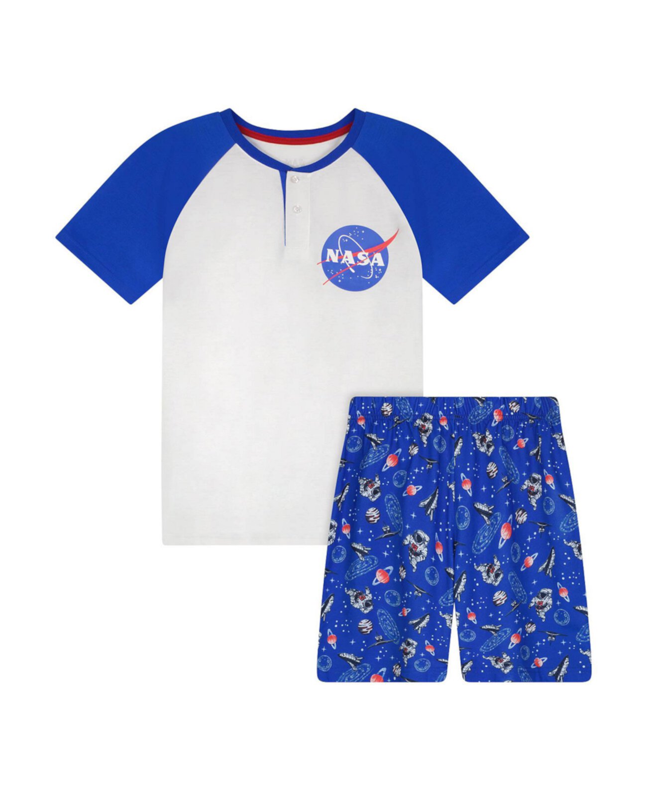 Пижамный комплект из футболки и шорт для больших мальчиков, 2 предмета Sleep On It
