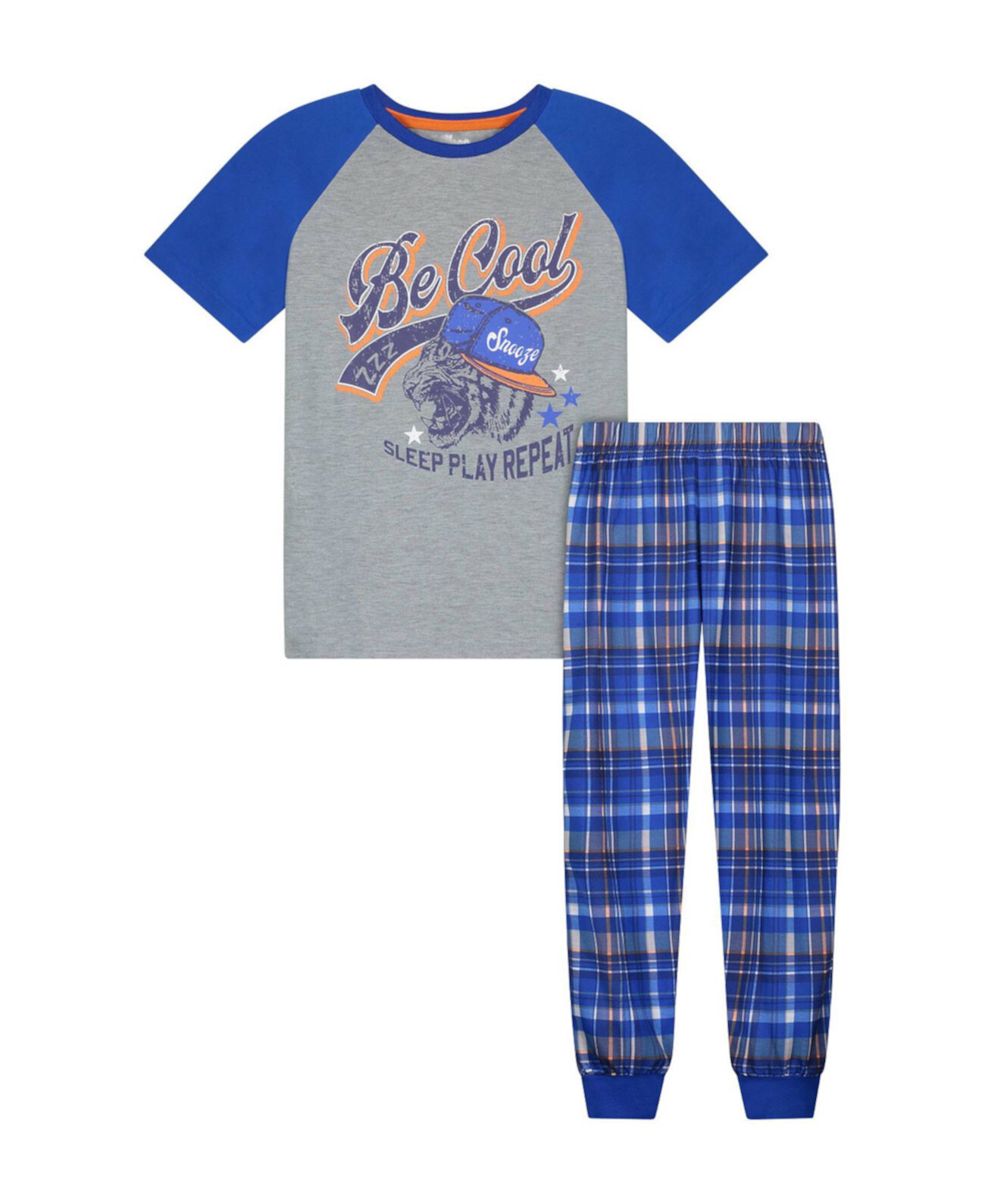 Пижамный комплект из футболки и брюк для бега для мальчиков Big Boy, 2 предмета Sleep On It