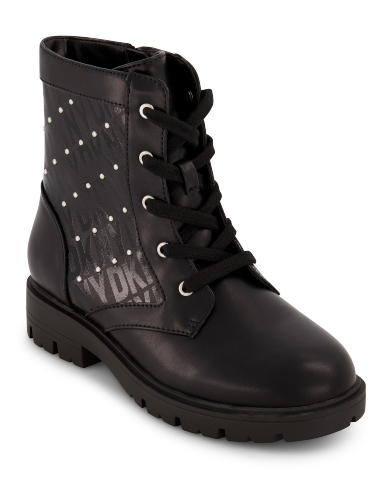 Детские Ботинки DKNY Little Girls Logo Stud Moto Boots DKNY