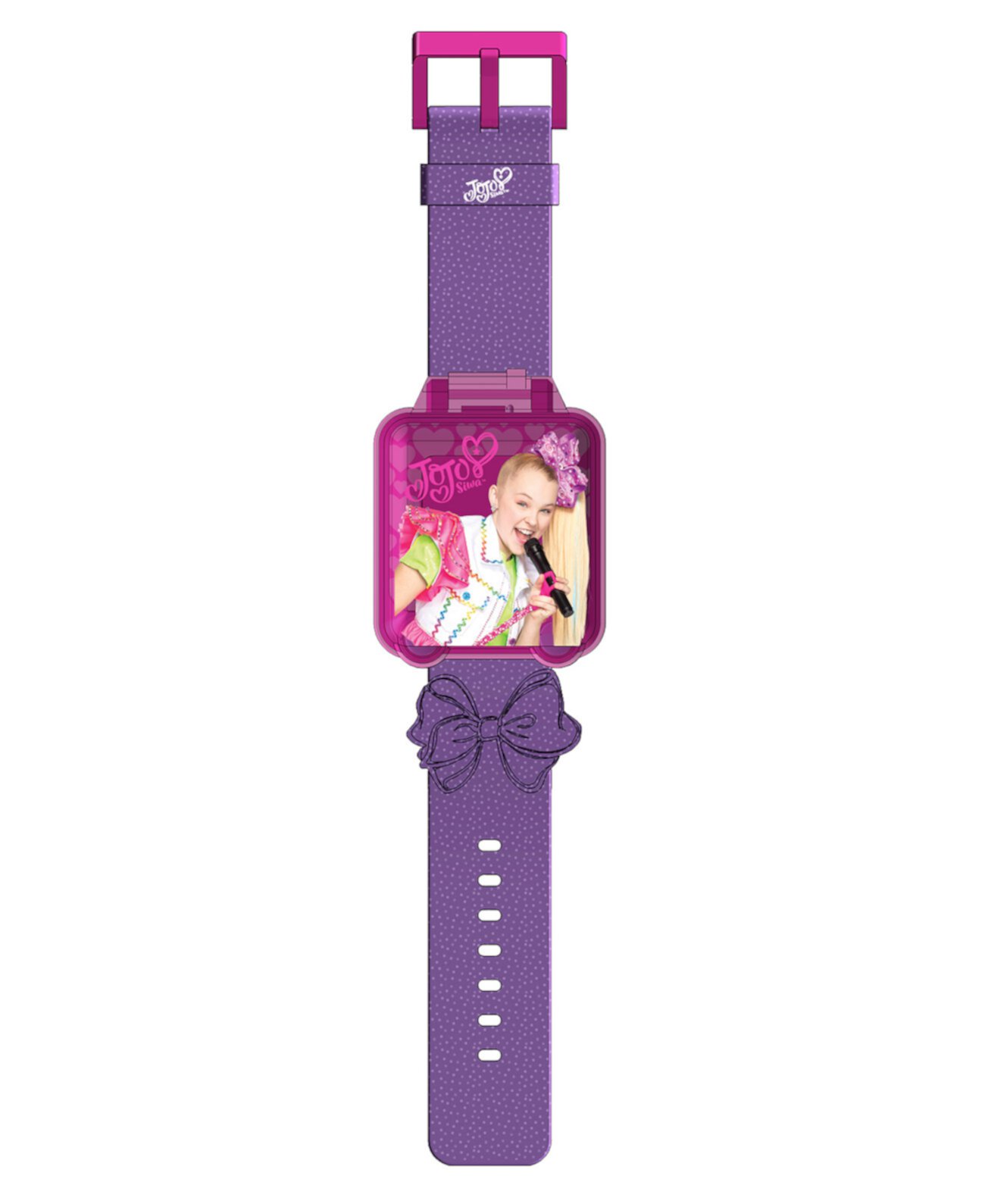Детские часы Jojo Siwa Educational Learning с розовым силиконовым ремешком, 40 мм Nickelodeon