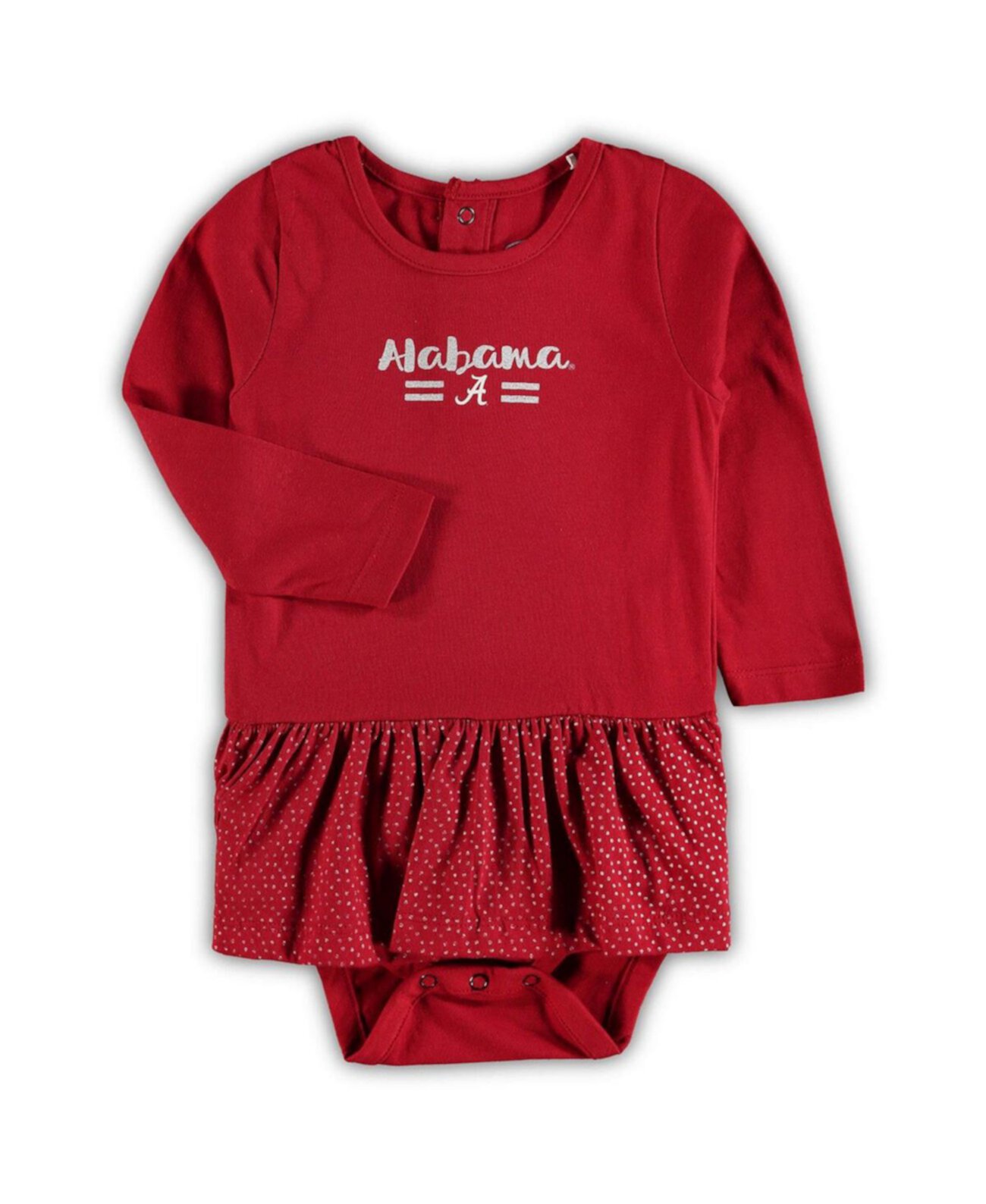 Платье для девочек-младенцев Crimson Alabama Crimson Tide Lula с длинными рукавами Garb