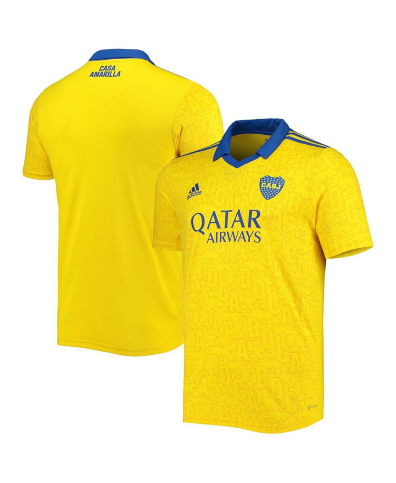 Мужская желтая футболка Boca Juniors 2022 Replica AEROREADY, третья майка Adidas