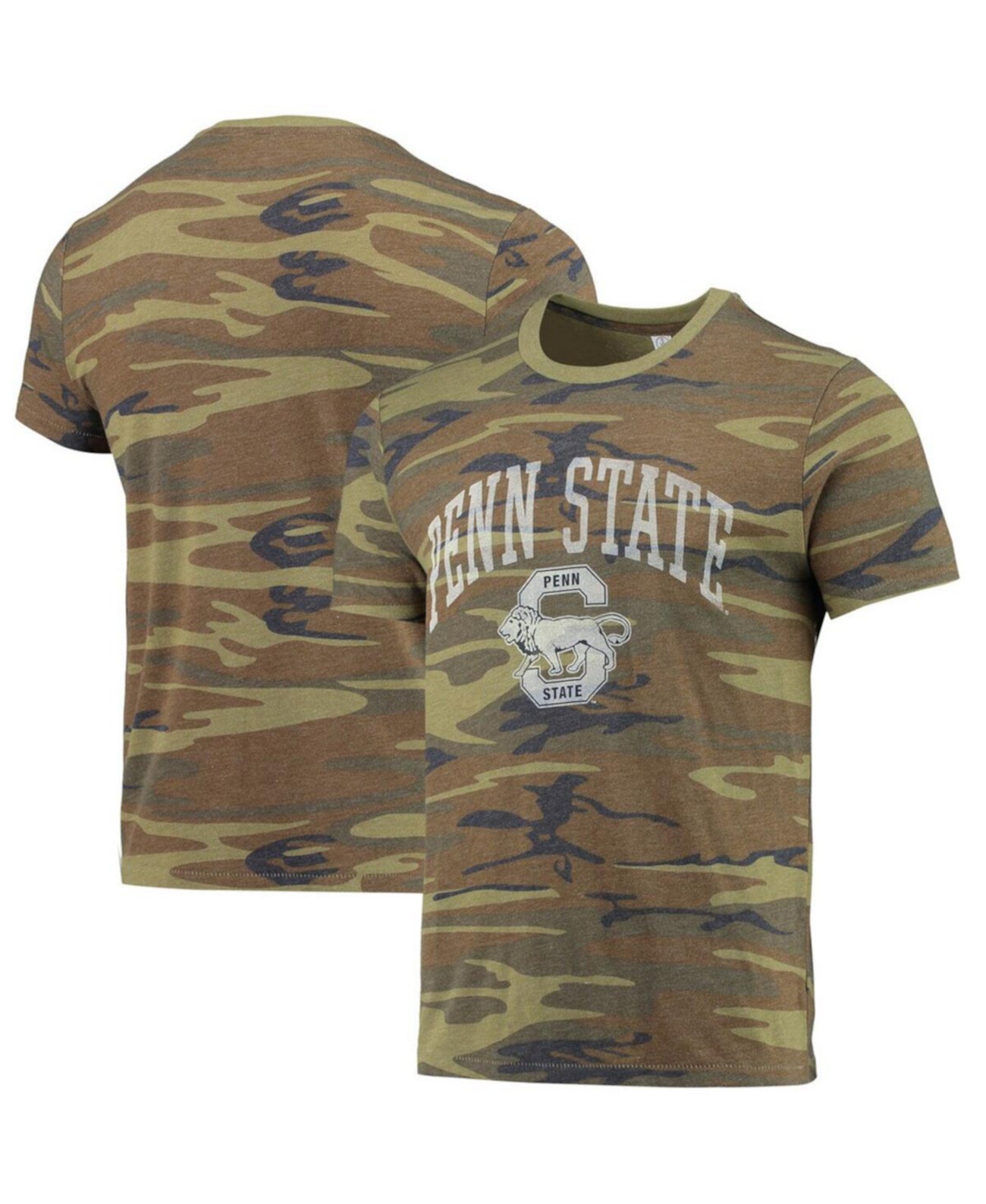 Мужская камуфляжная футболка Penn State Nittany Lions Arch Logo Tri-Blend Alternative
