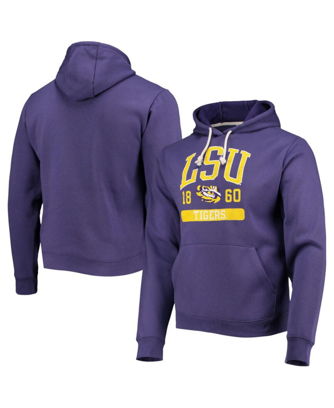 Мужское флисовое фиолетовое худи LSU Tigers Volume Up League Collegiate Wear