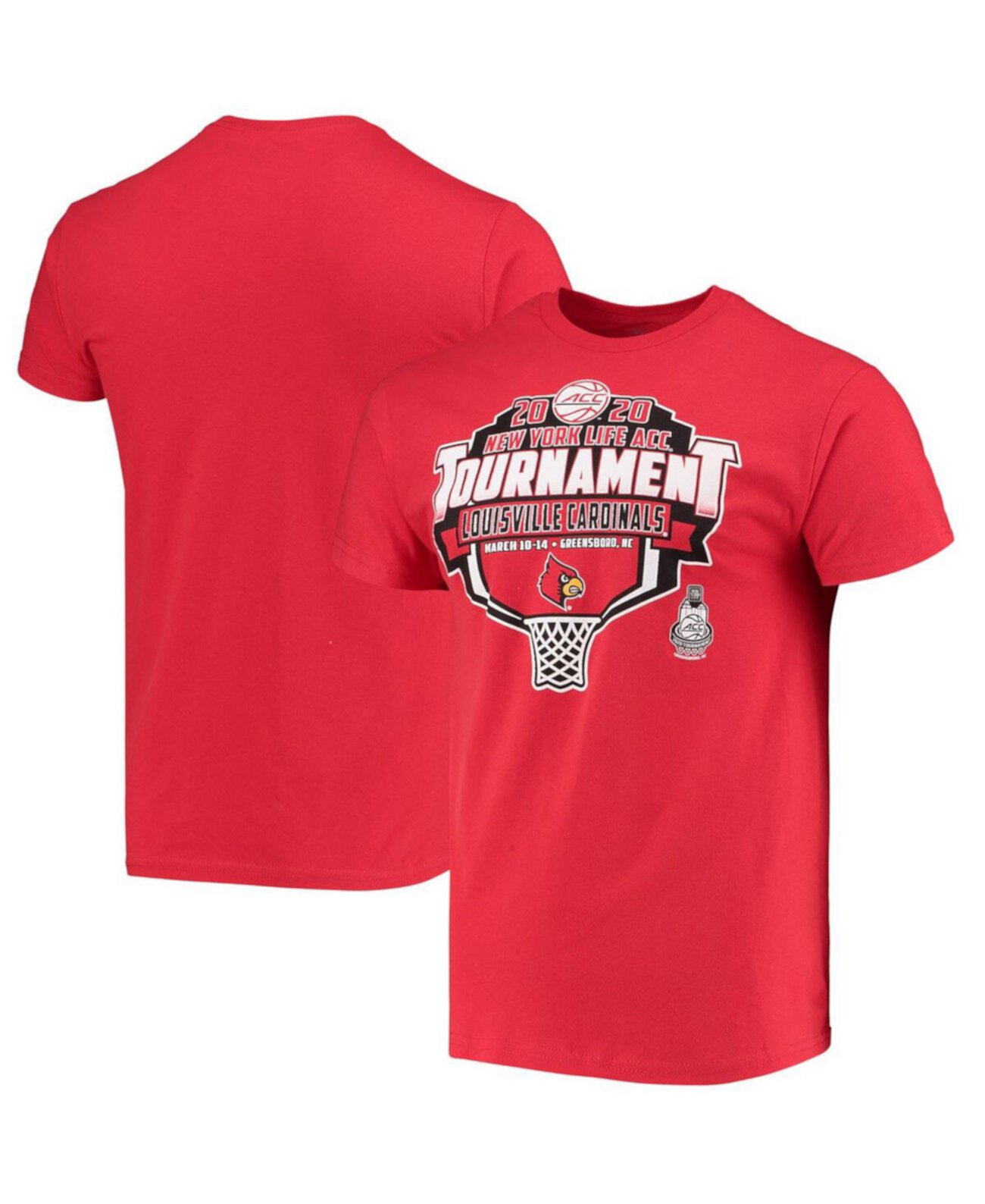 Мужская красная футболка Louisville Cardinals 2020 Conference Basketball Tournament Original Retro Brand