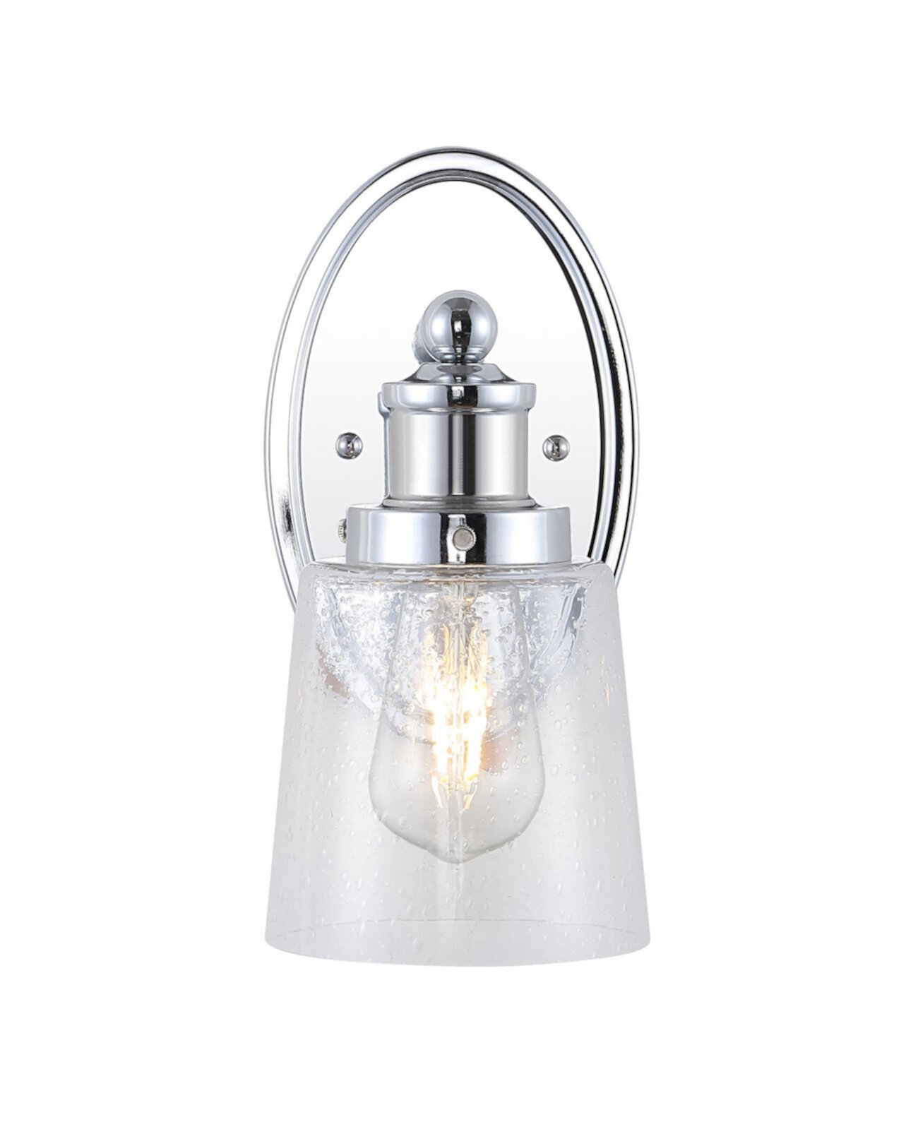 Классический светодиодный светильник для туалетного столика Beverly с 1 лампой из стекла JONATHAN Y