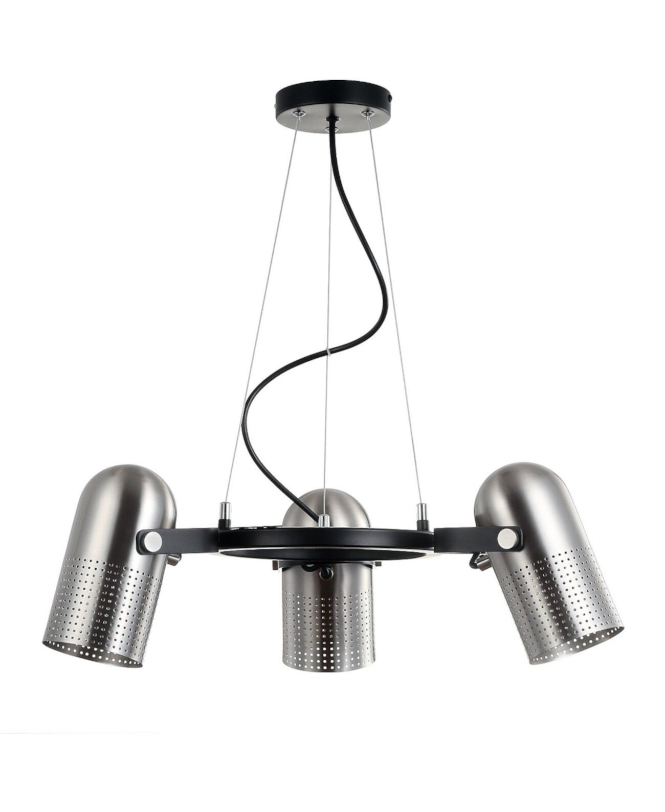 Loki 22-дюймовая регулируемая металлическая светодиодная подвеска с 3 лампами JONATHAN Y