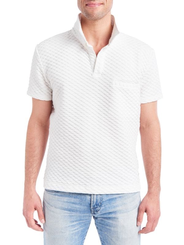 Текстурированная футболка-поло вафельной вязки PINOPORTE