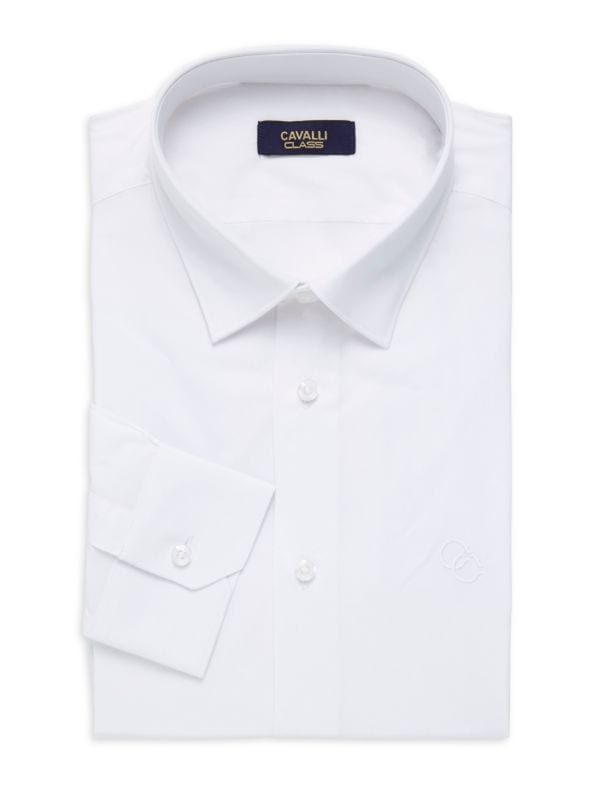 Мужская Рубашка-Платье Slim Fit с Логотипом от Cavalli Class Cavalli CLASS