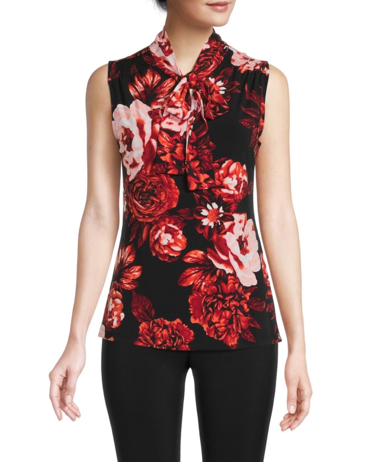 Sleeveless Floral Top Premise