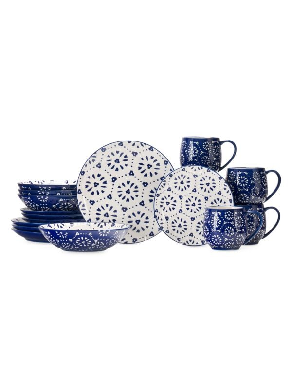 Ocean 16-Piece Ceramic Dinner Set Baum