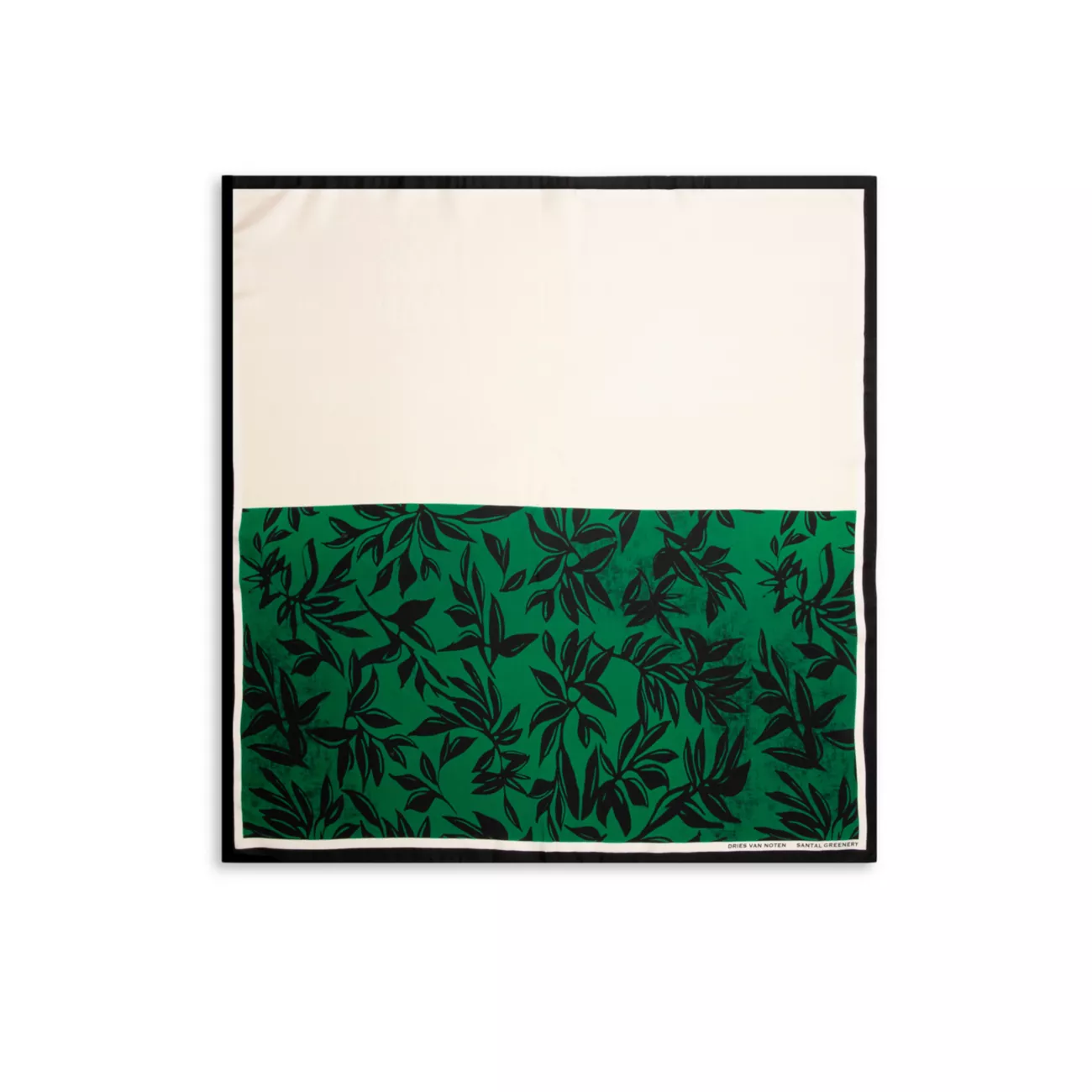 Шелковый шарф Foulard Santal Greenery DRIES VAN NOTEN