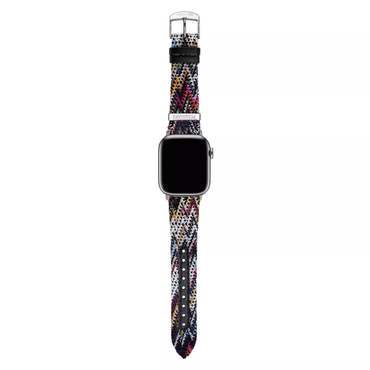 Ремешок для часов Apple® Watch Zigzag из разноцветной ткани и кожи, 24 мм Missoni