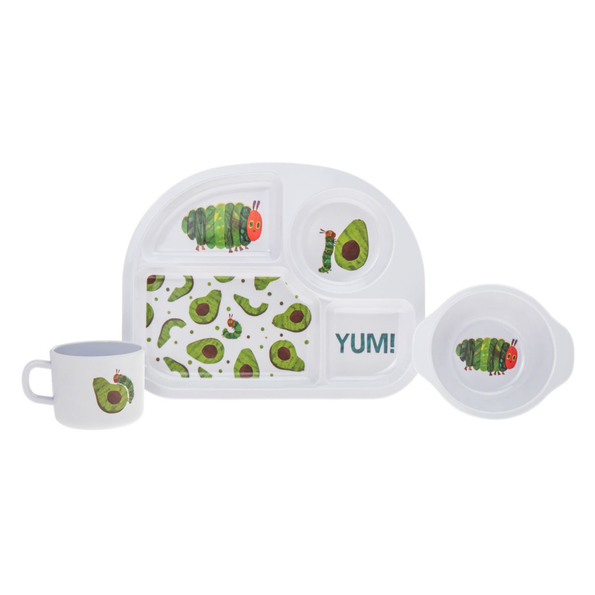 Godinger Silver World of Eric Carle &#34;The Very Hungry Caterpillar&#34; 3-pc. Kids' Melamine Dinnerware Set Godinger Silver