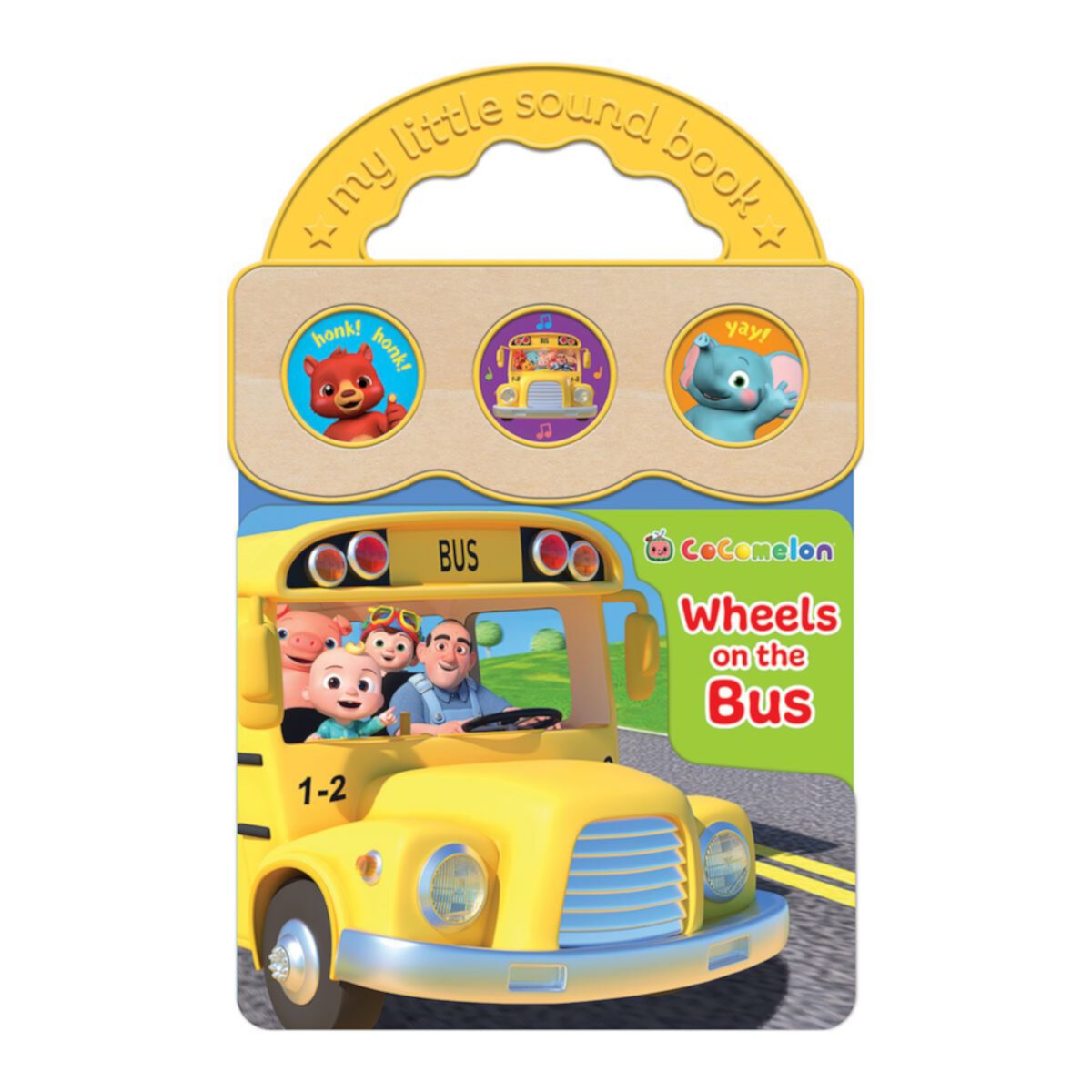 Интерактивная детская книга Cocomelon Wheels on the Bus COTTAGE DOOR PRESS
