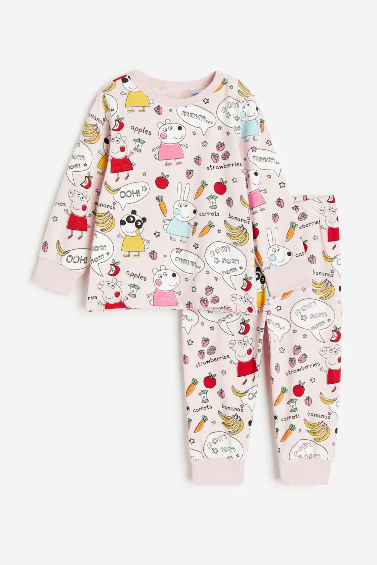 Хлопковая пижама с принтом H&M