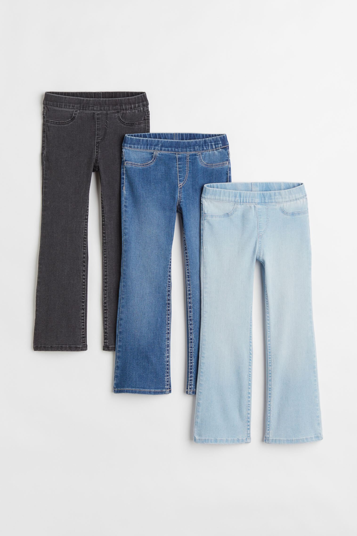 3 пары расклешенных джинсов H&M