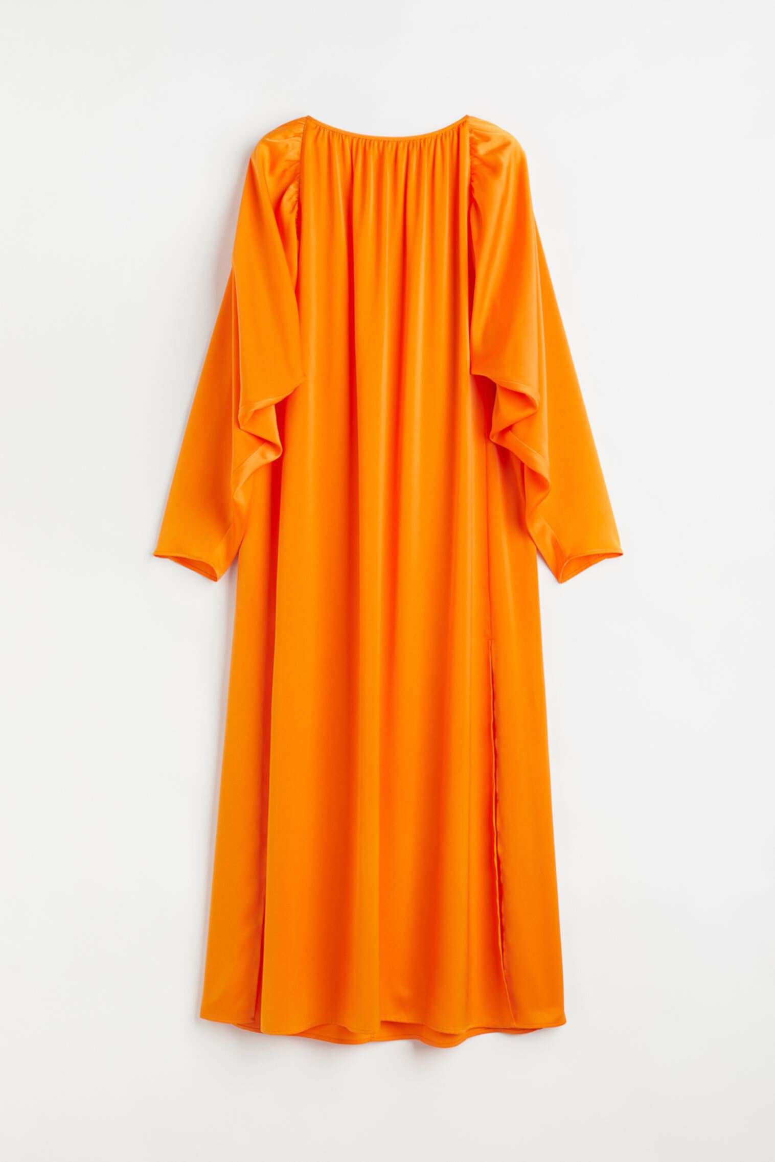 Объемное атласное платье H&M