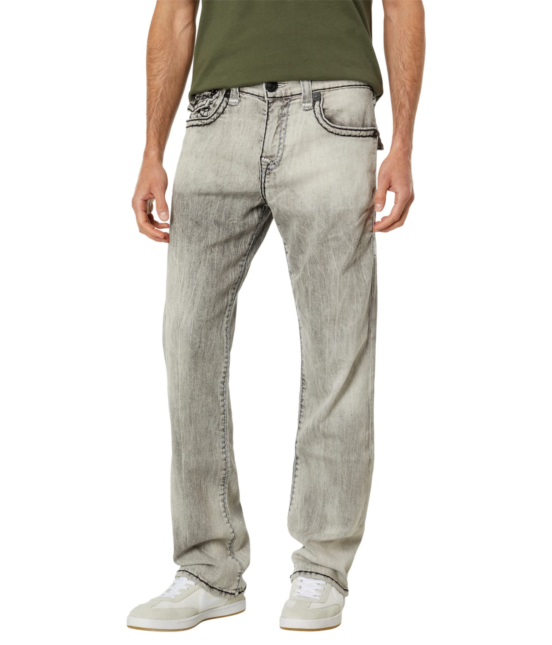 Ricky Super T Flap in Washed Grey True Religion