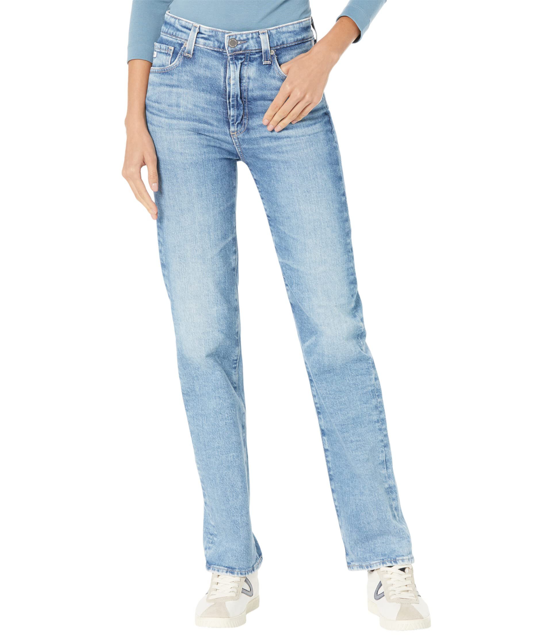 Alexxis Vintage High-Rise Straight in Vapor Wash Paramount AG Jeans