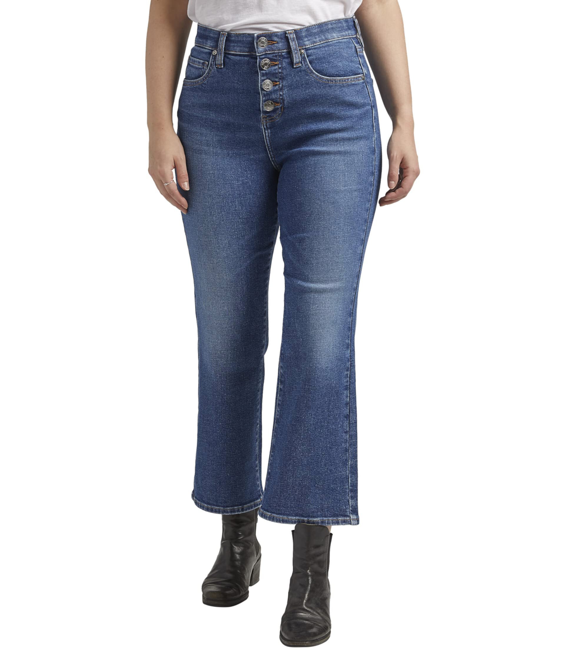 Укороченные джинсы Bootcut с высокой посадкой Phoebe Jag Jeans