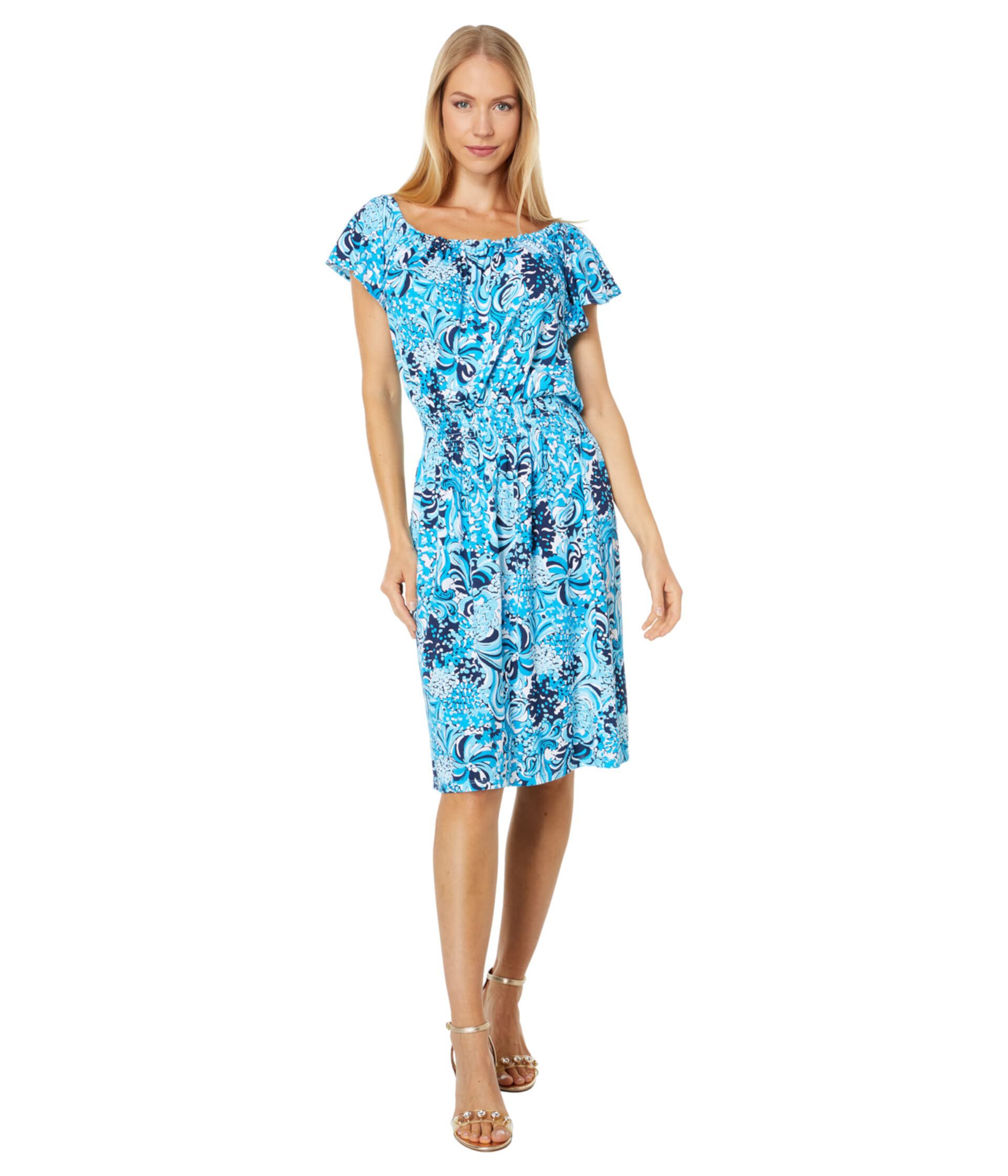 Clarette Flutter Sleeve Dress Lilly Pulitzer