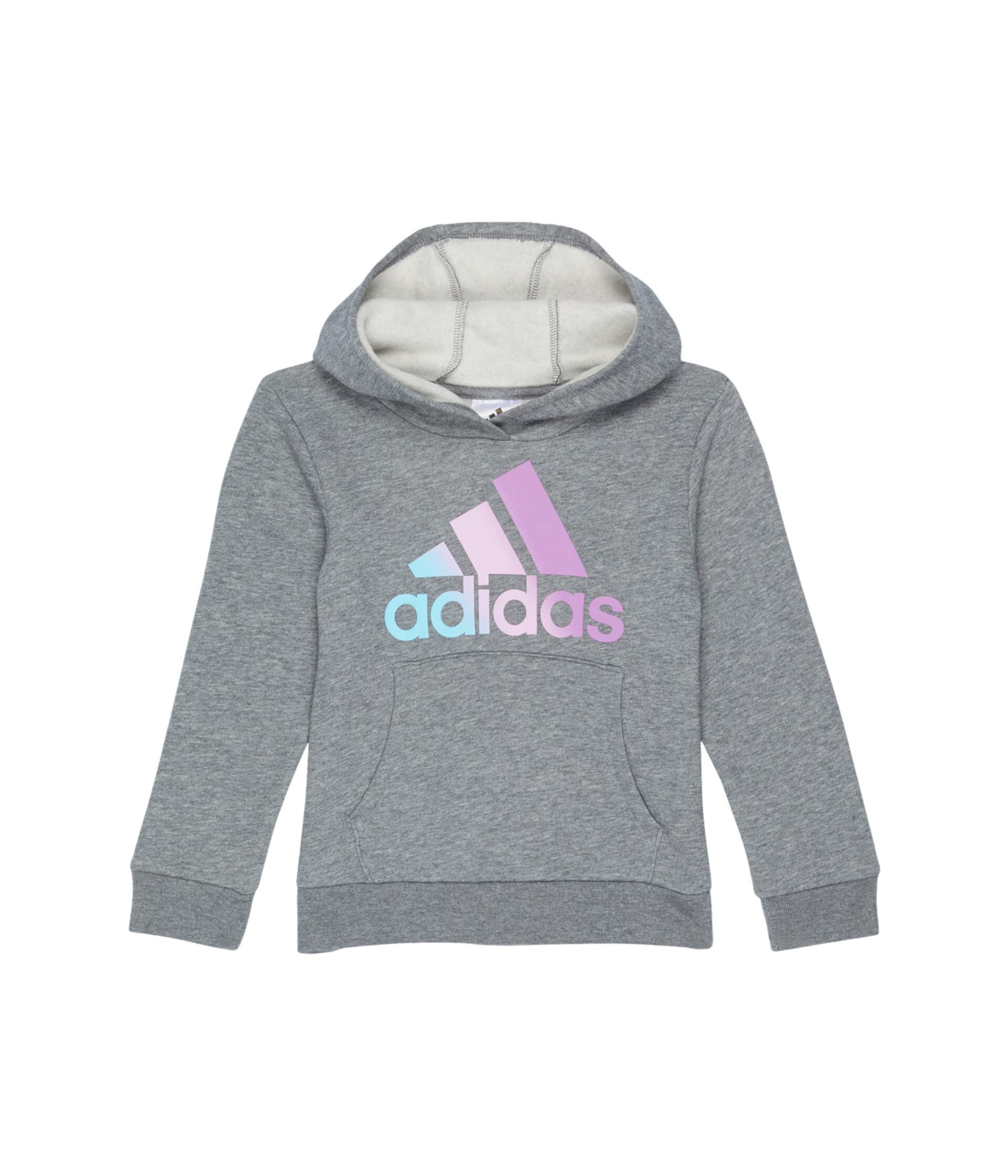 Флисовый пуловер Essential с капюшоном (для малышей/маленьких детей) Adidas