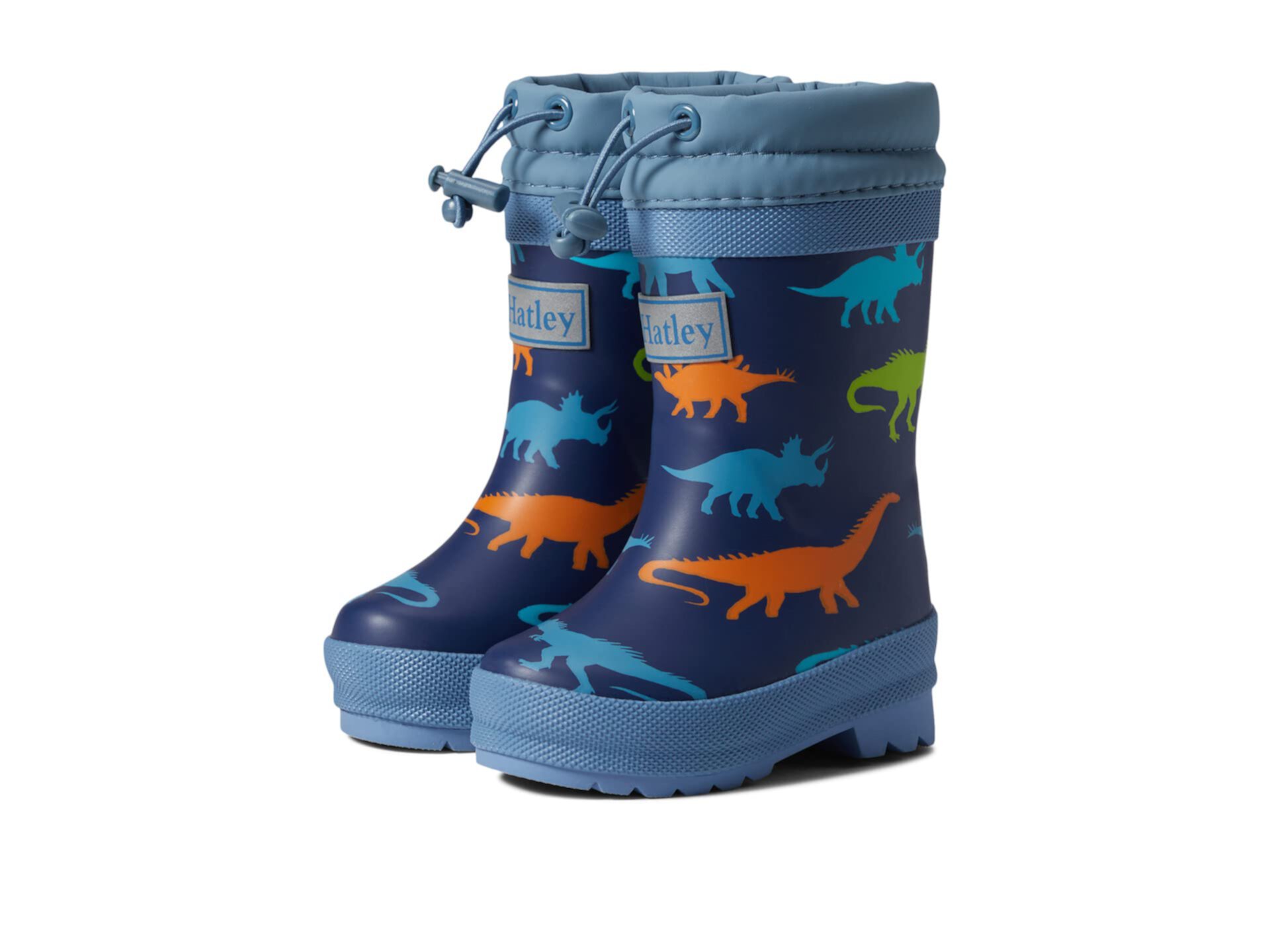 Дождевые сапоги Hatley Dino Silhouettes на шерпе для малышей, waterproof, ручная работа Hatley