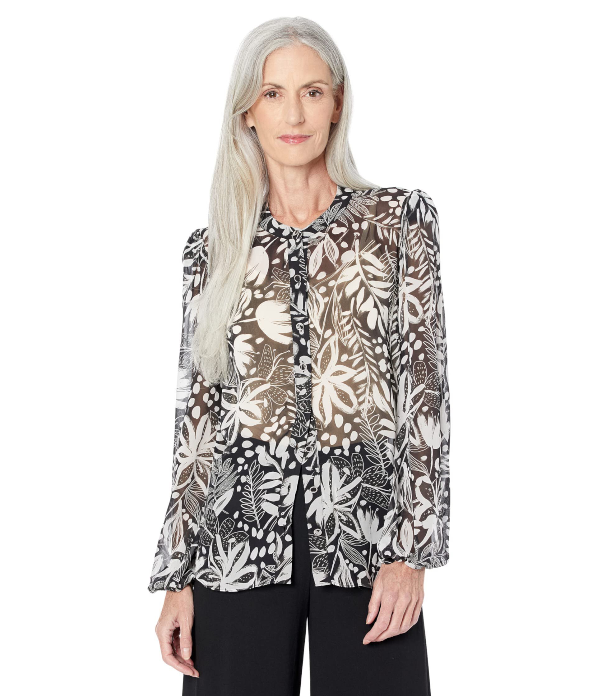 Glora Painted Tiger Lily Top Milly