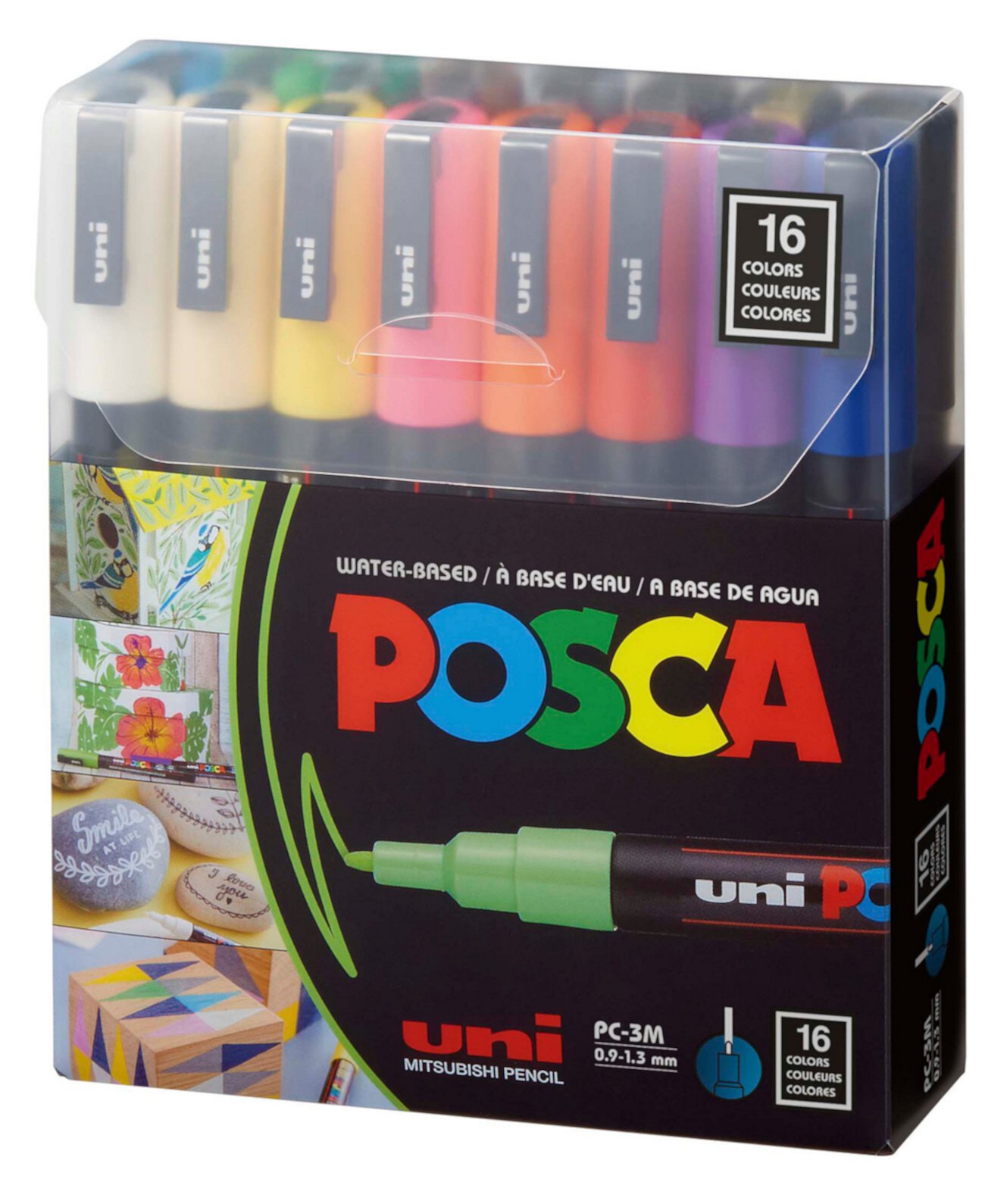 Набор 16-цветных маркеров, Pc-3M Fine POSCA