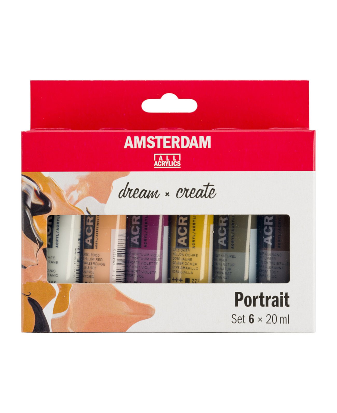 Набор акриловых красок для портретов серии Standard, 6 предметов Amsterdam