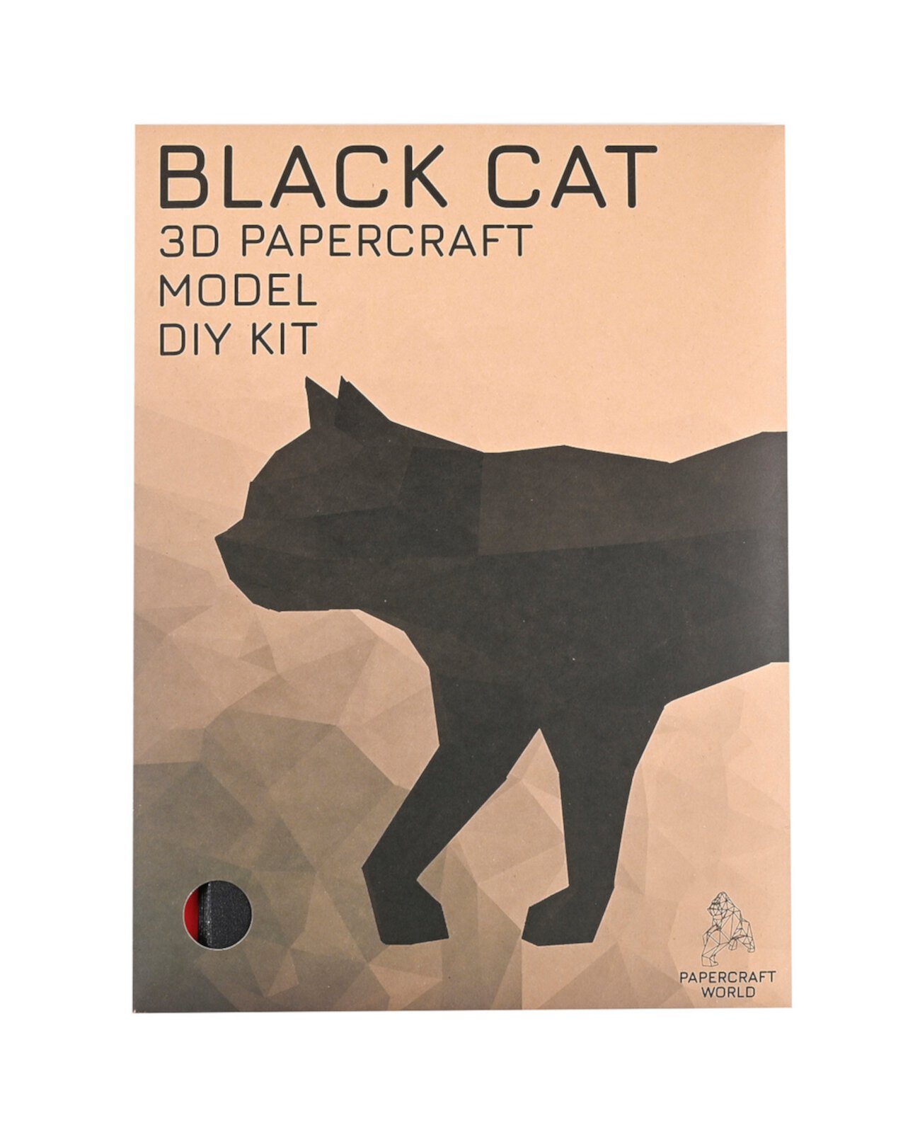 3D-модель DIY Kit, модель черной кошки PaperCraft World