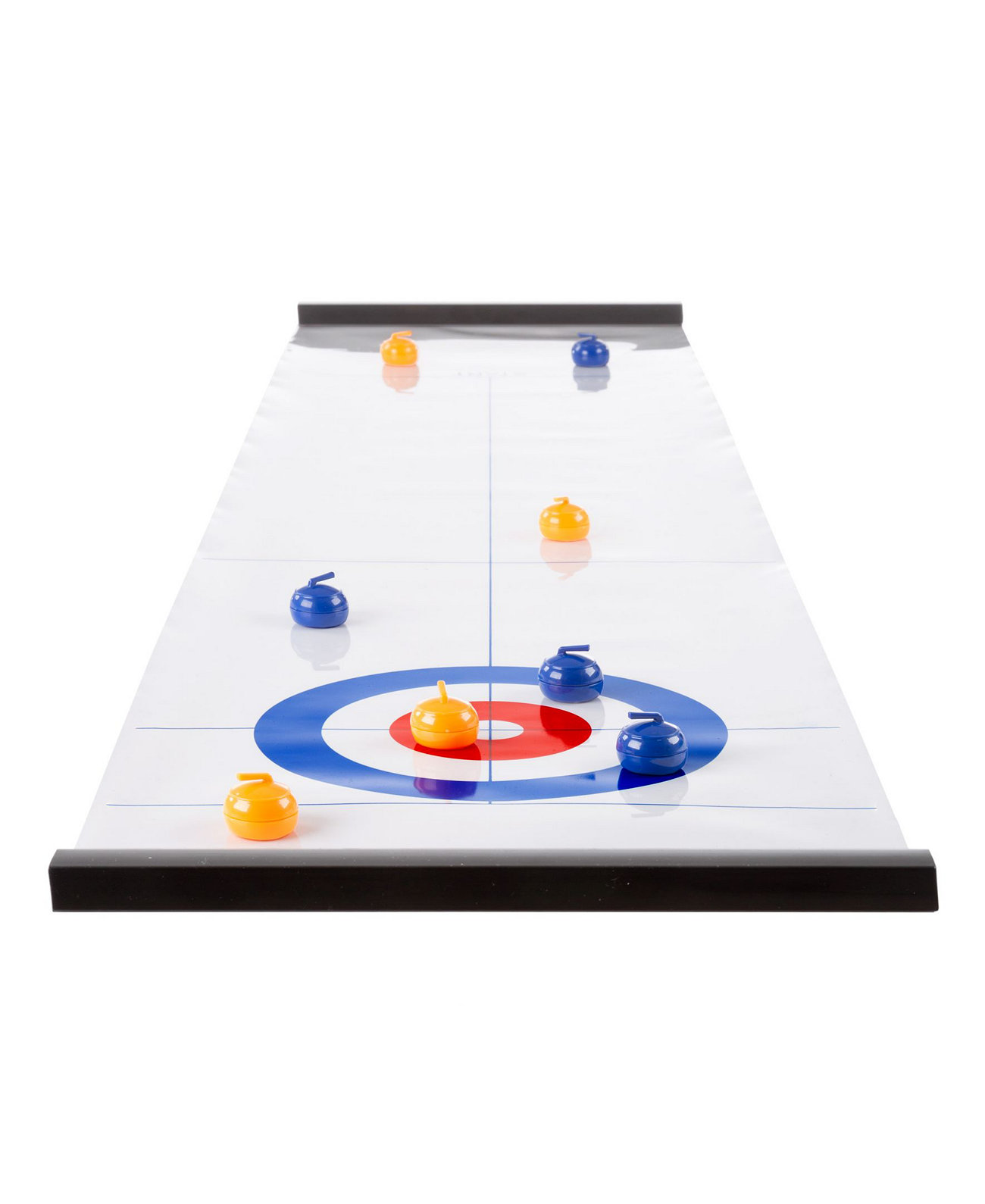 Настольная игра «Эй, играй в керлинг» — портативная настольная игра для настольных игр, сворачивающаяся в рулон, магнитная настольная игра для соревнований с восемью камнями Trademark Global