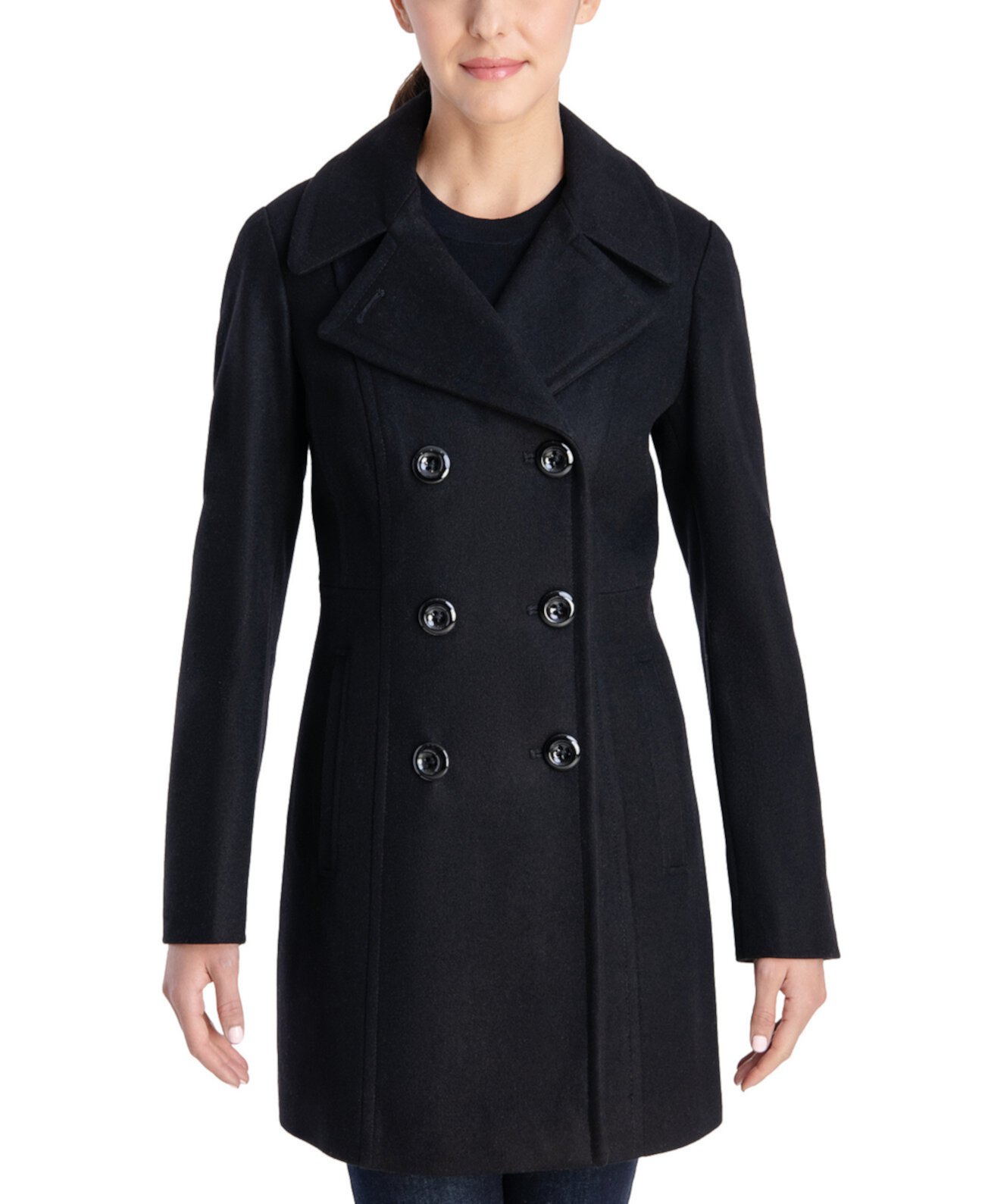 Женское Двубортное Пальто с Шерсти от Anne Klein Anne Klein