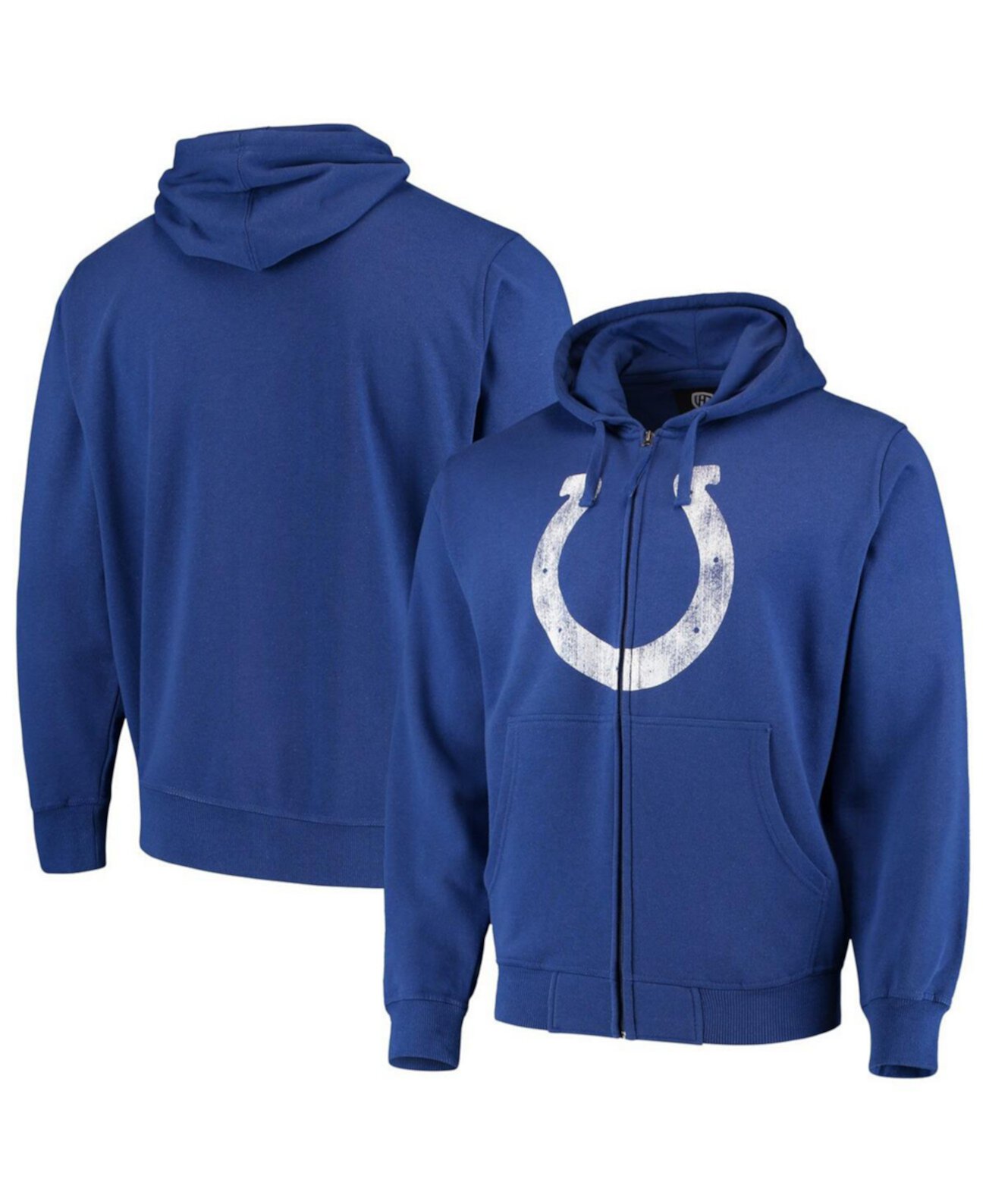 Мужское тёплое флисовое худи на молнии с логотипом Indianapolis Colts G-III Sports