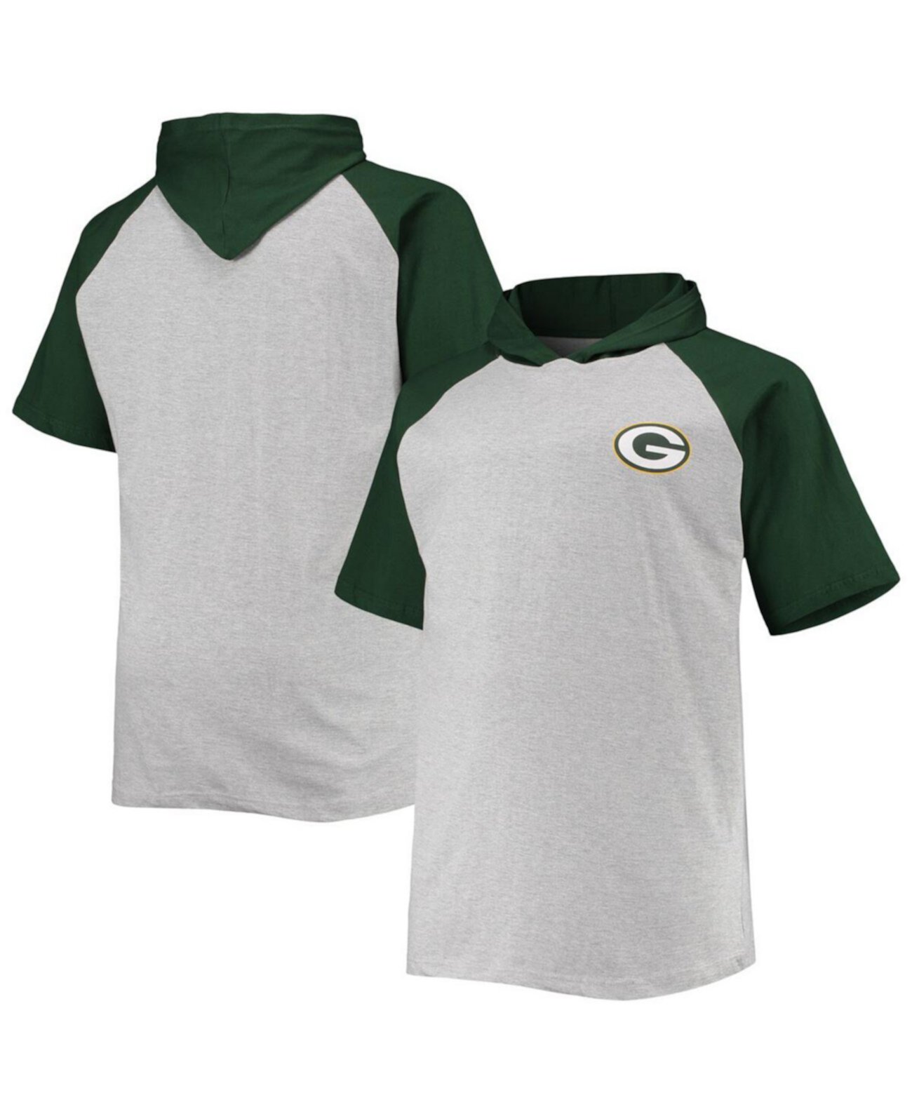 Мужская Толстовка Profile Green Bay Packers Raglan с коротким рукавом Profile