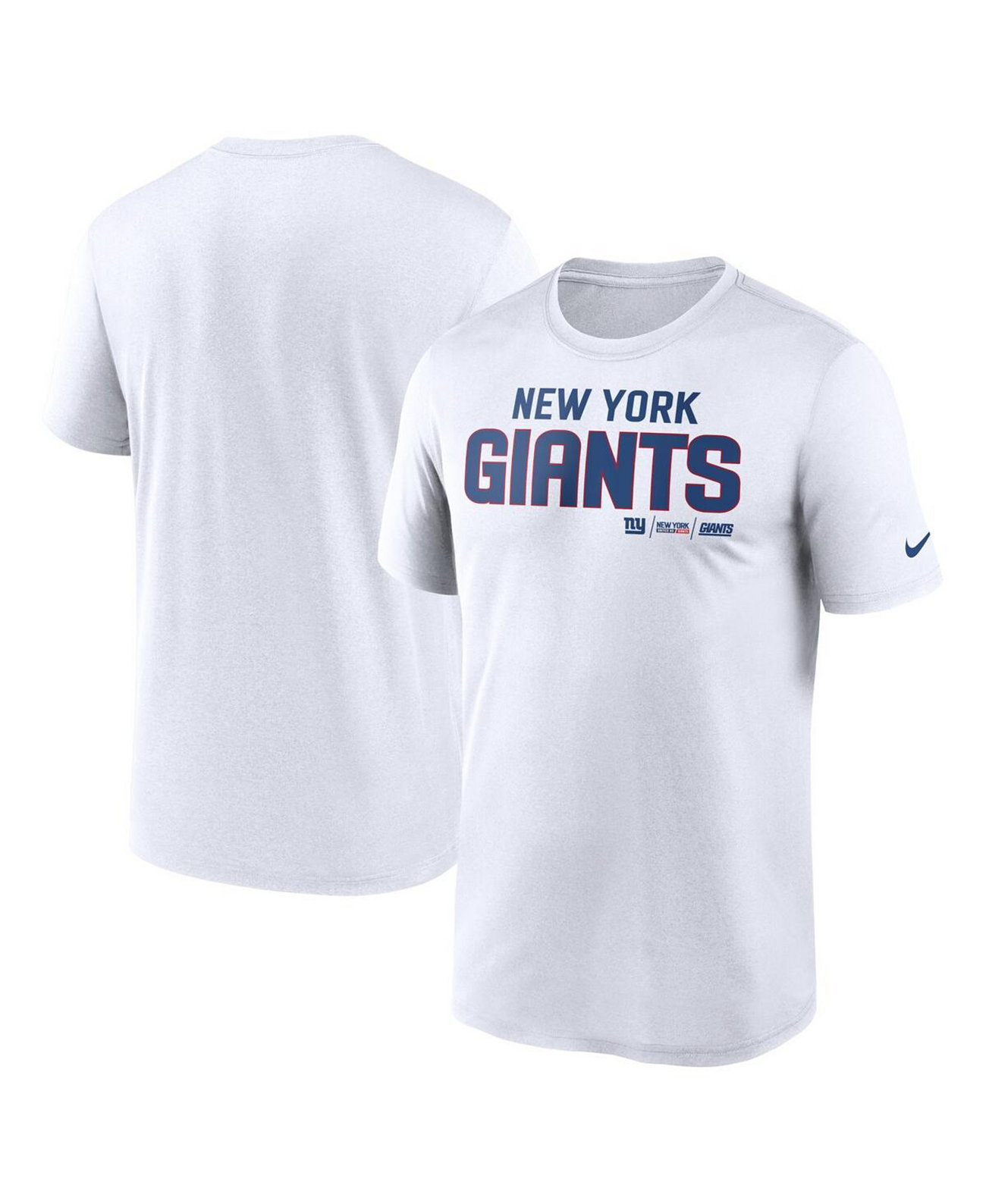 Мужская белая футболка New York Giants Legend Community Performance Nike