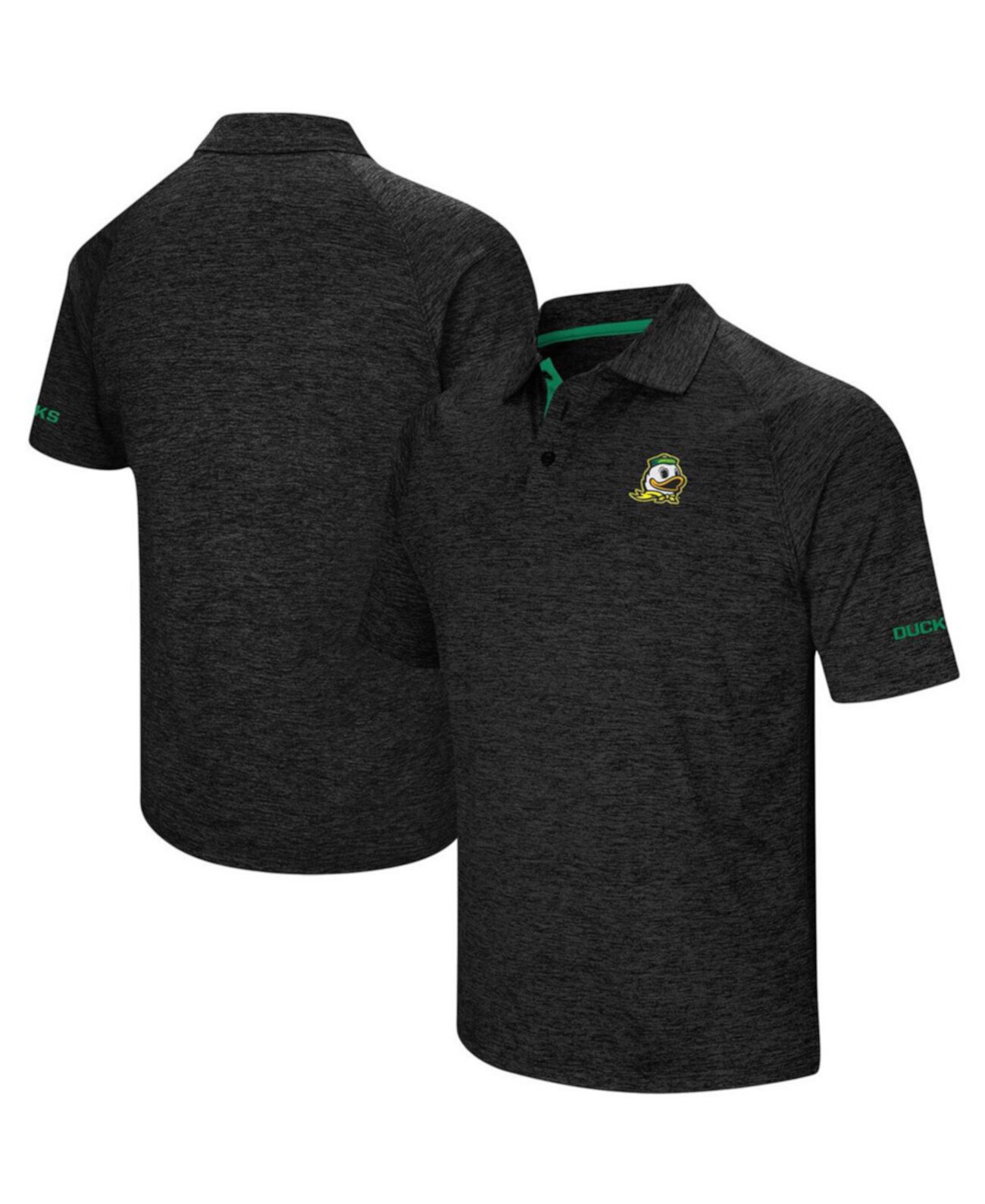 Мужская рубашка-поло с принтом Oregon Ducks Alternate Logo Down Swing Raglan Colosseum