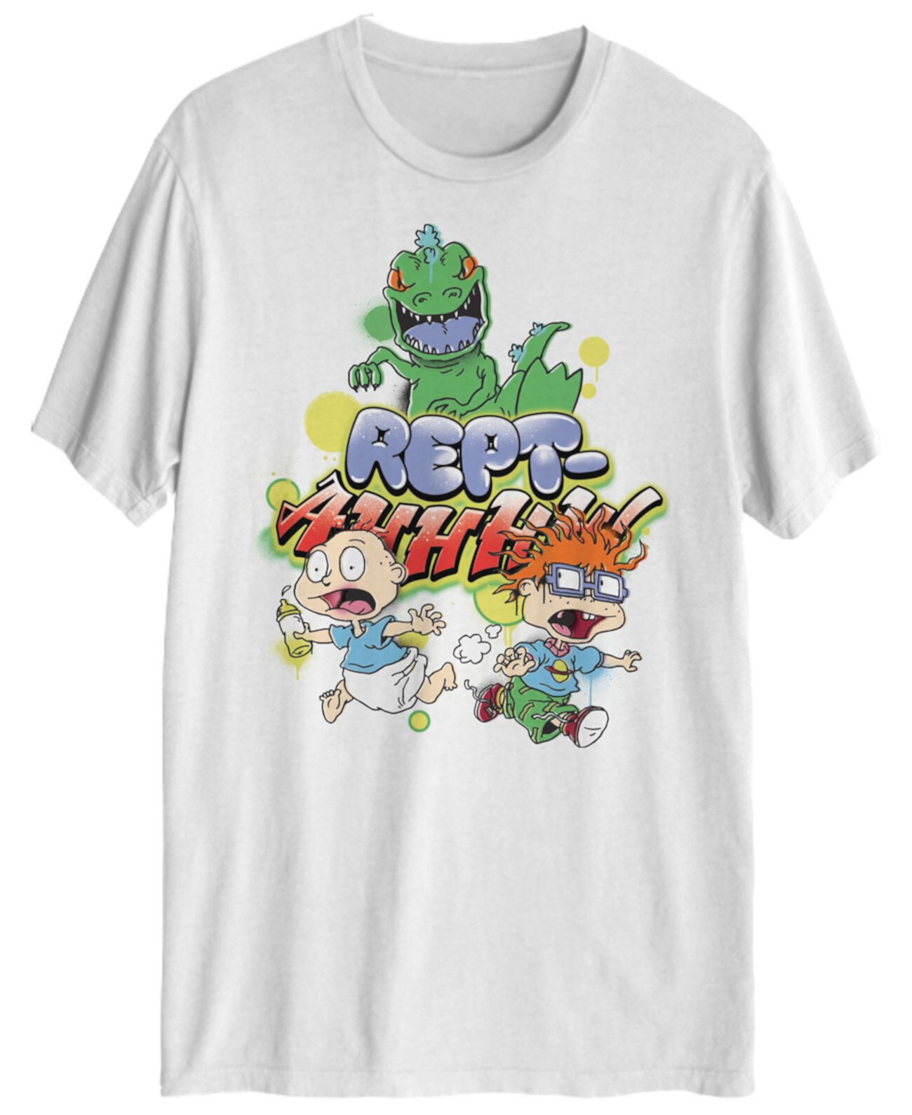 Мужская футболка с коротким рукавом Nickelodeon Reptar с рисунком Hybrid Apparel